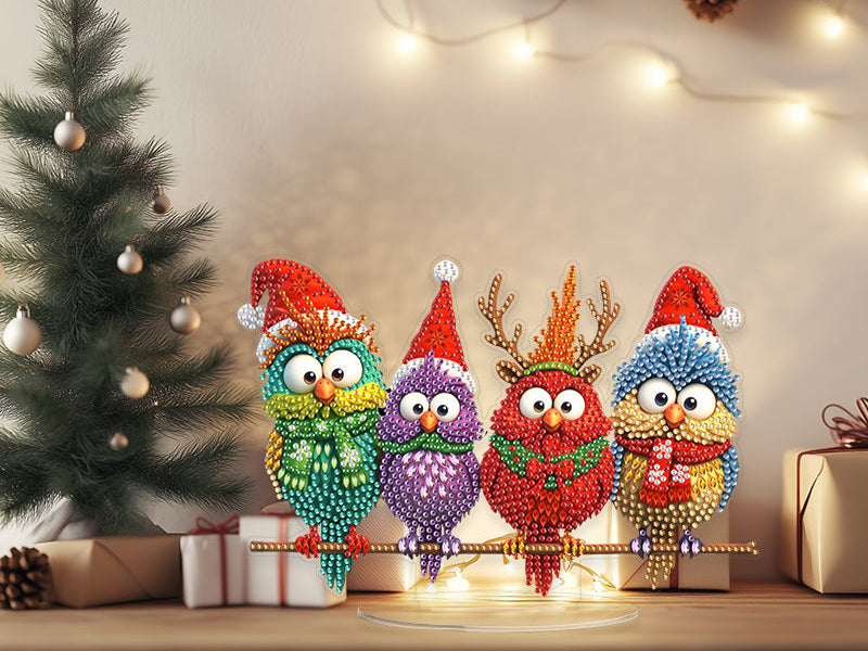 🎄 5 Festive Tabletop Diamond Art Pieces to Light Up Your Christmas Home Decor