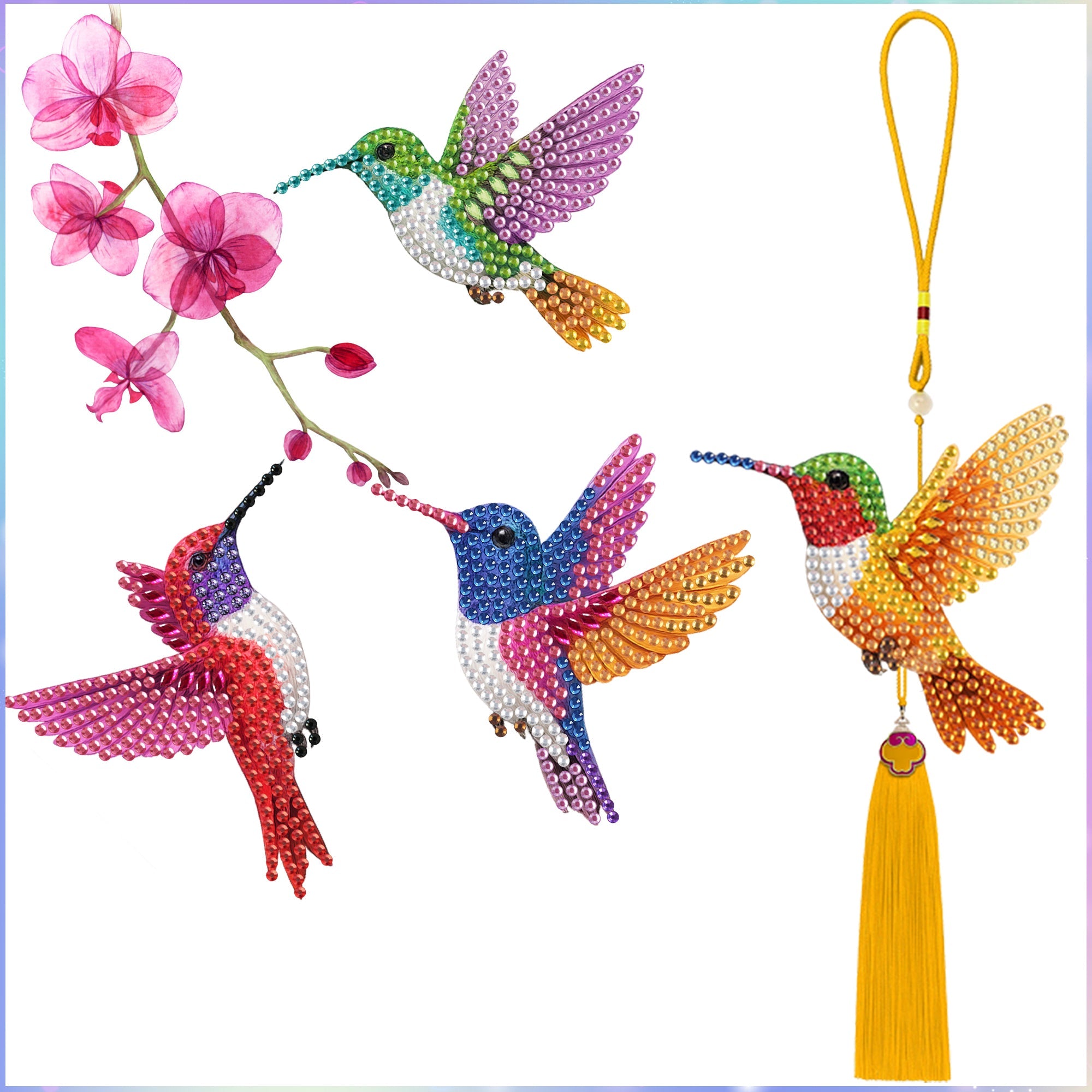 12PCS Hummingbird Ornament
