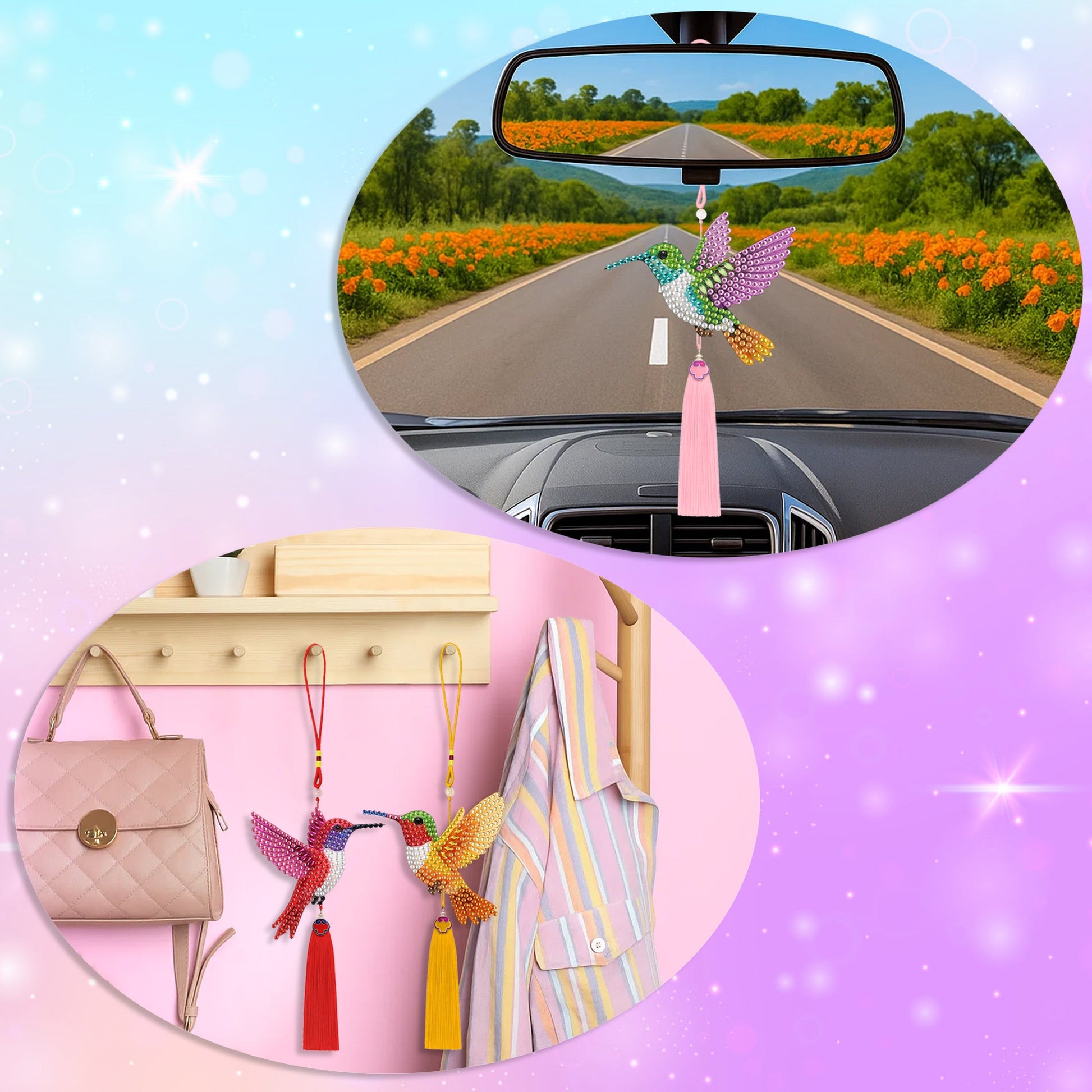 12PCS Hummingbird Ornament