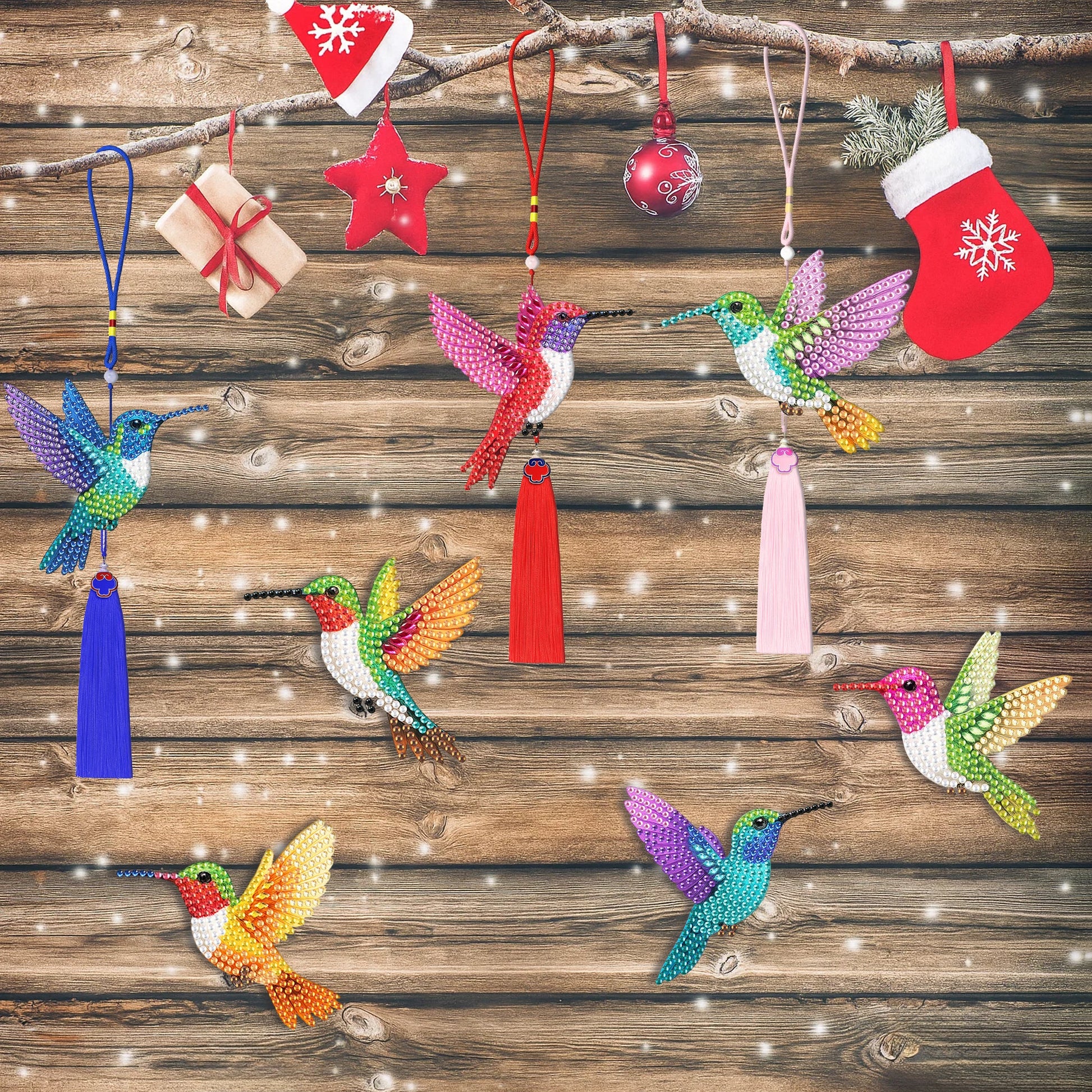 12PCS Hummingbird Ornament