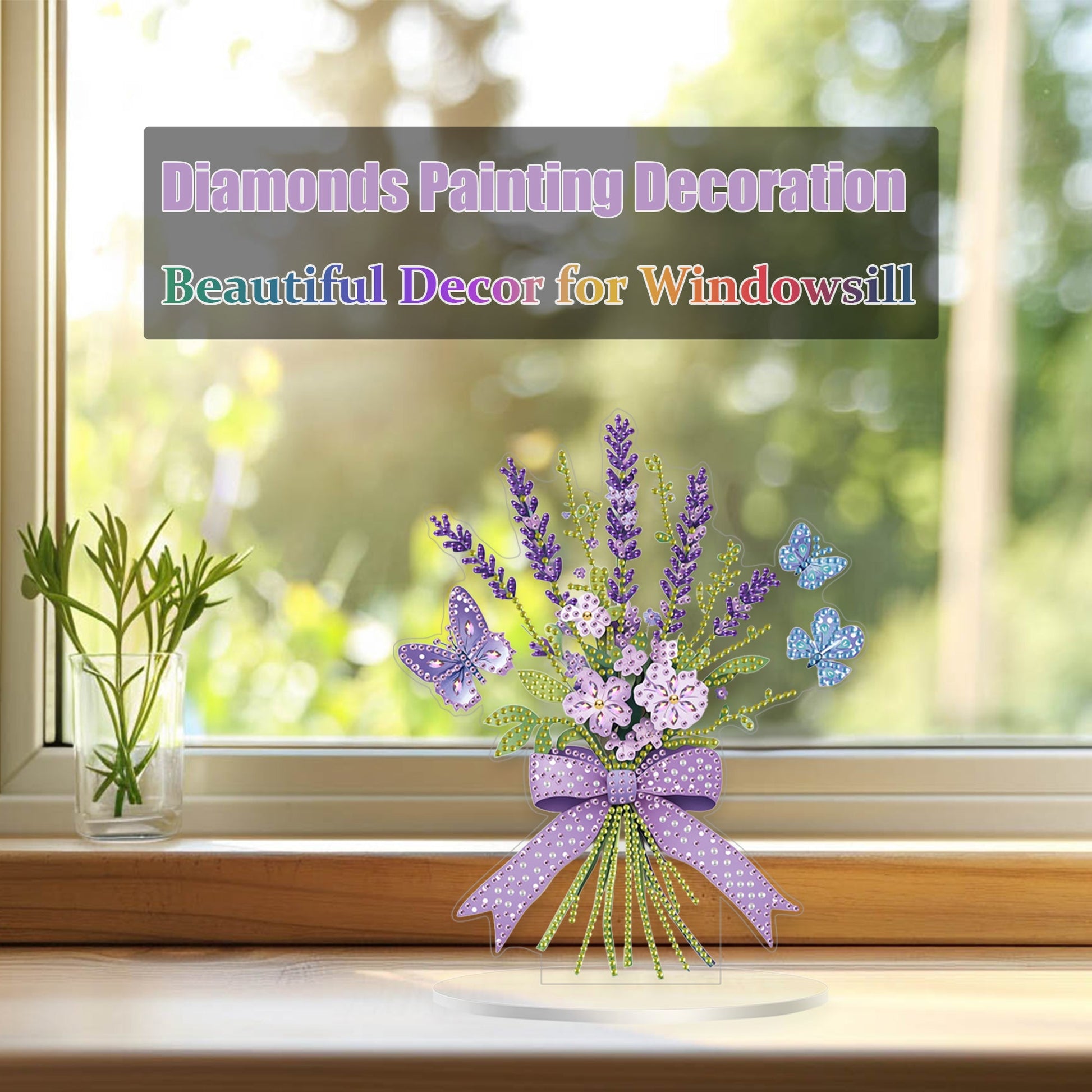 Purple Flower Bouquet - Tabletop