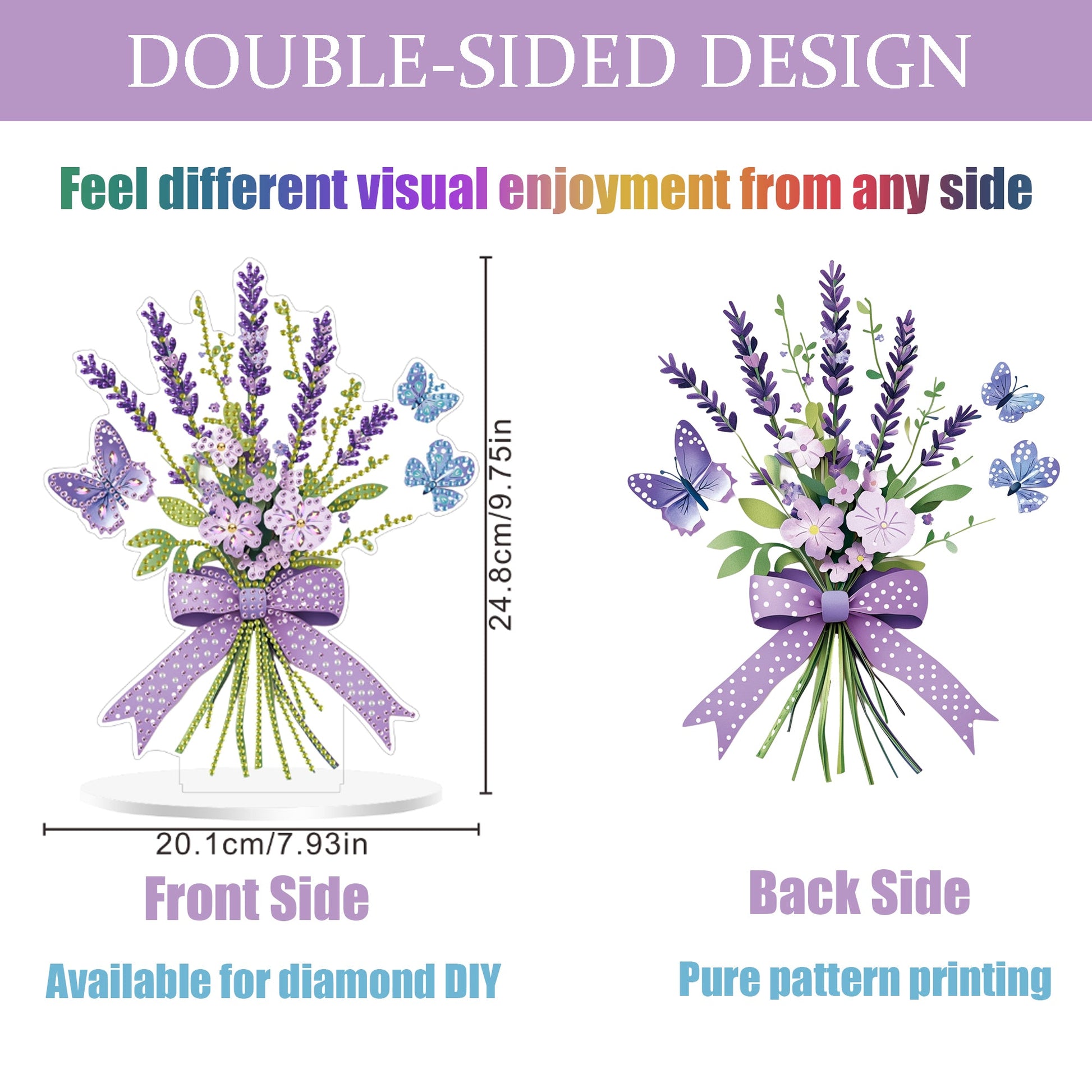 Purple Flower Bouquet - Tabletop