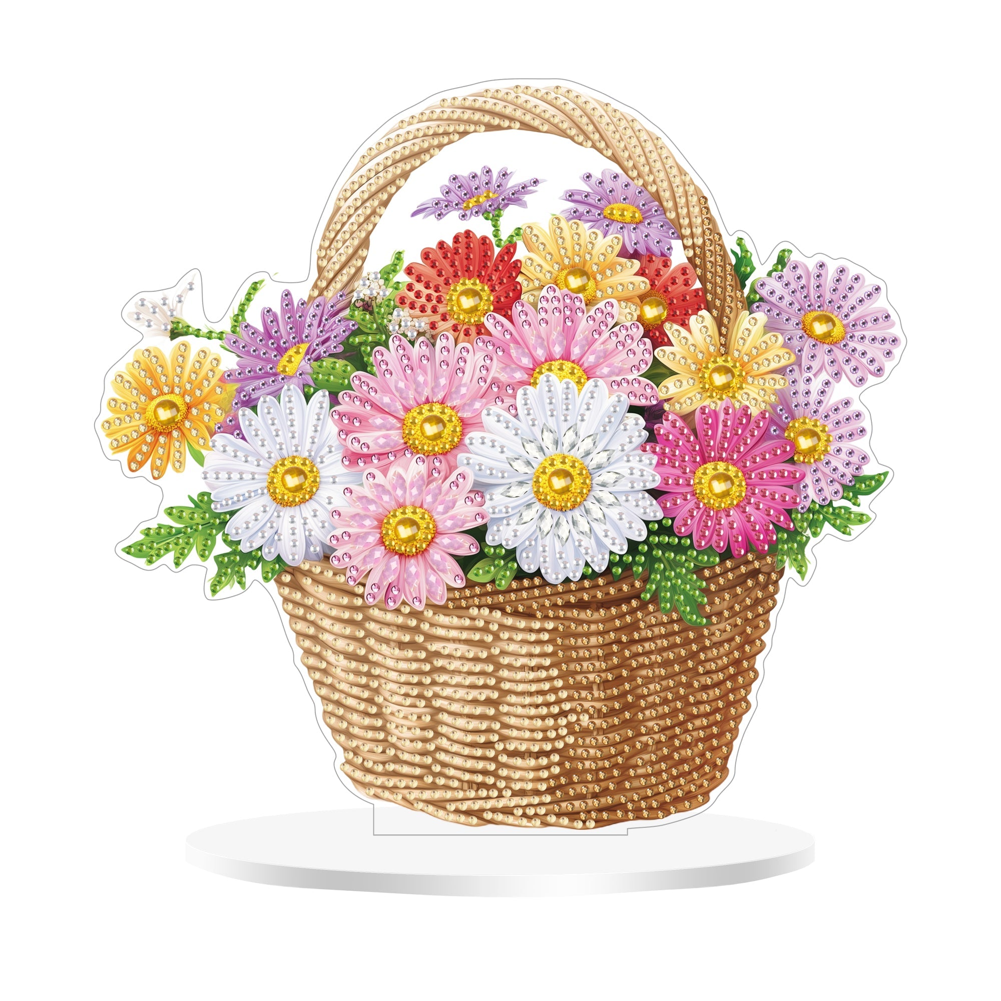 Daisies Basket - Tabletop