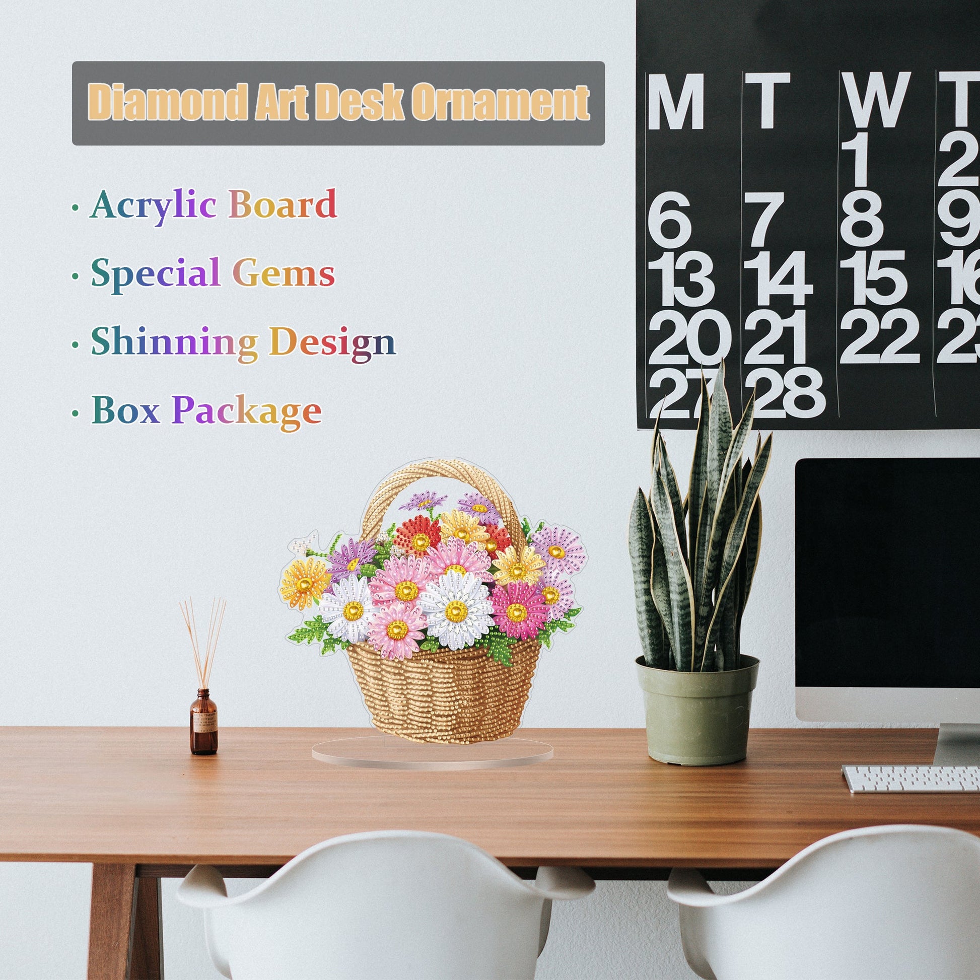 Daisies Basket - Tabletop