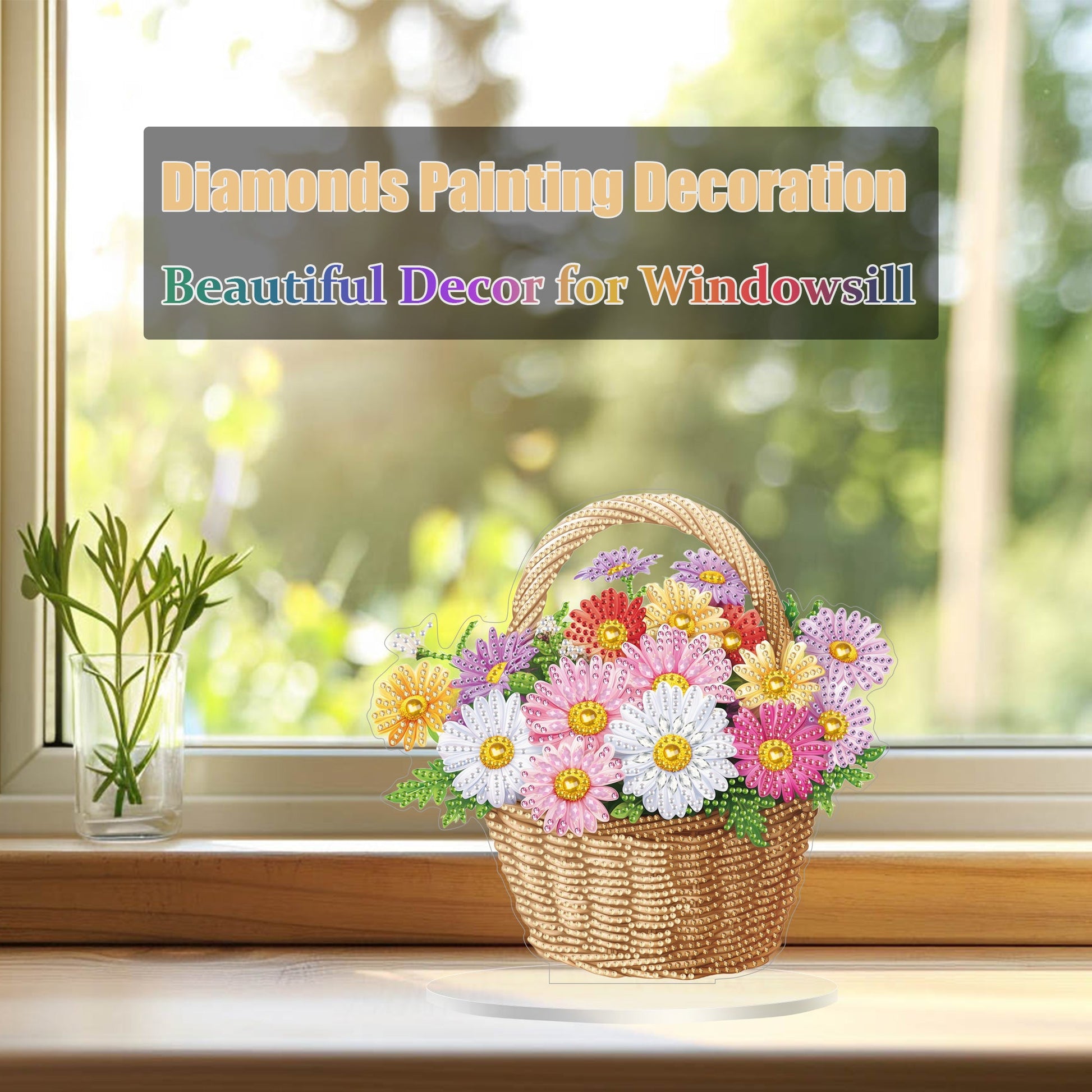 Daisies Basket - Tabletop