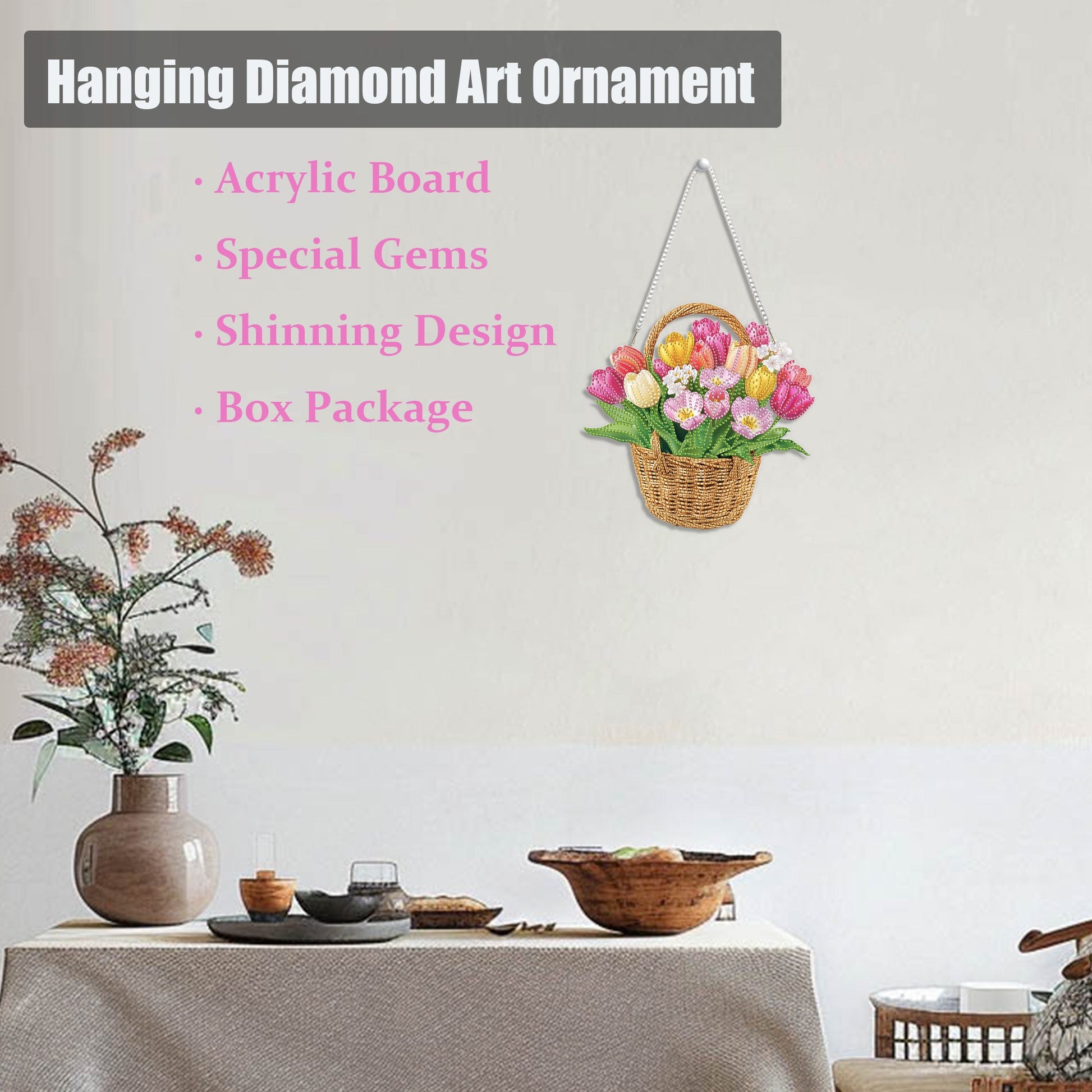 Tulips Basket - Hanging