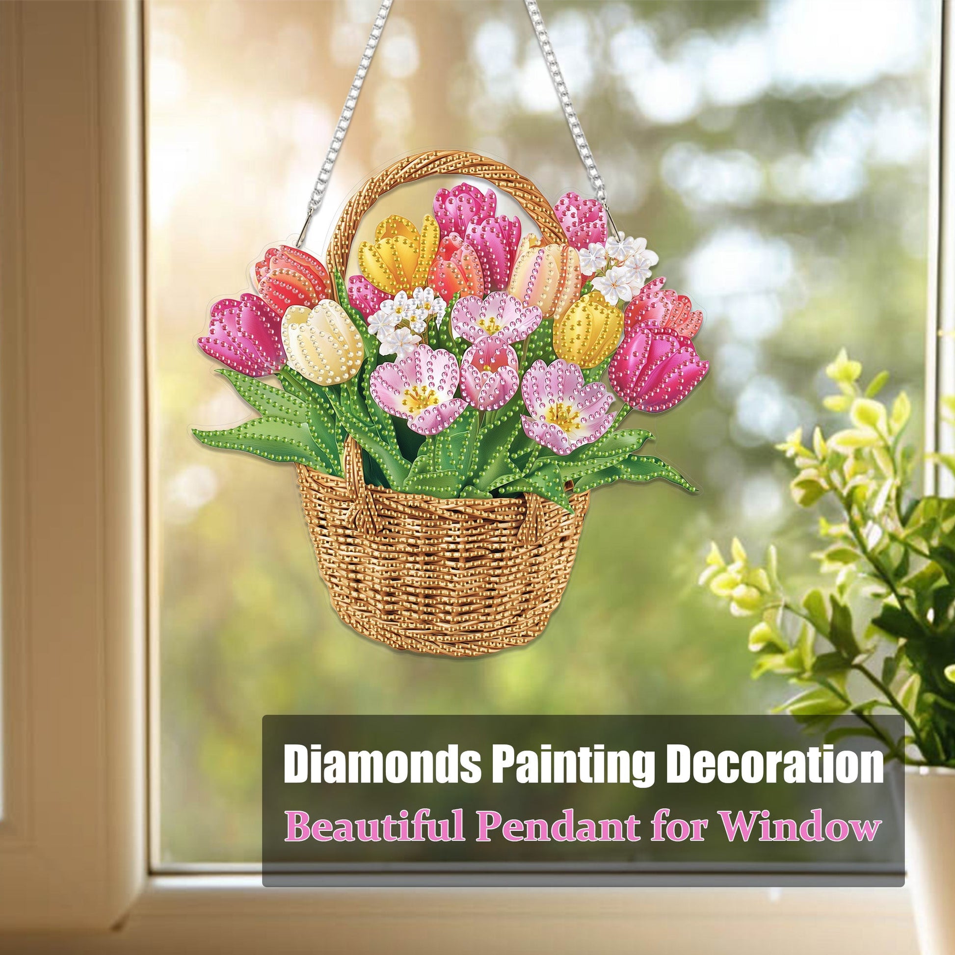 Tulips Basket - Hanging