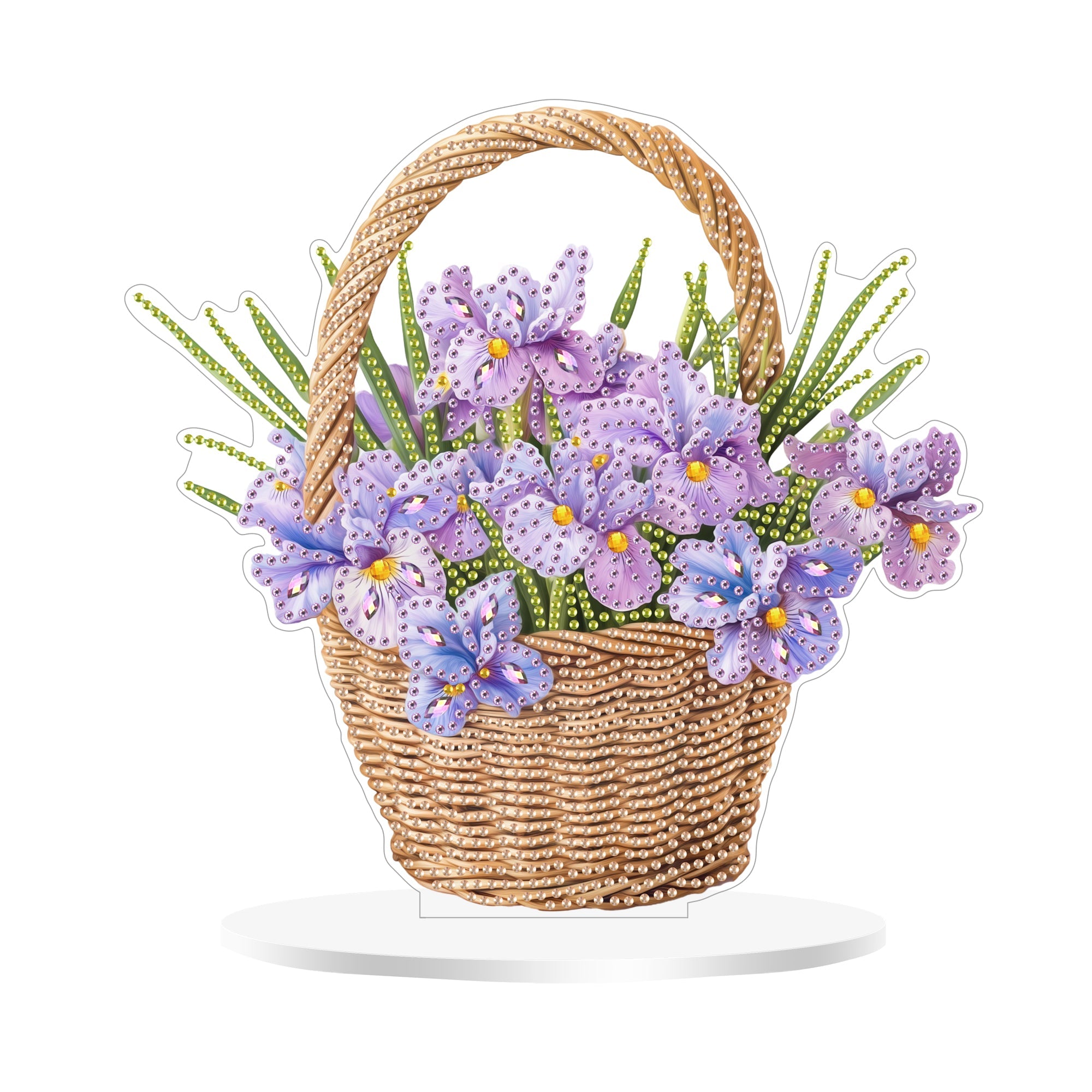 Violet Flower Basket - Tabletop