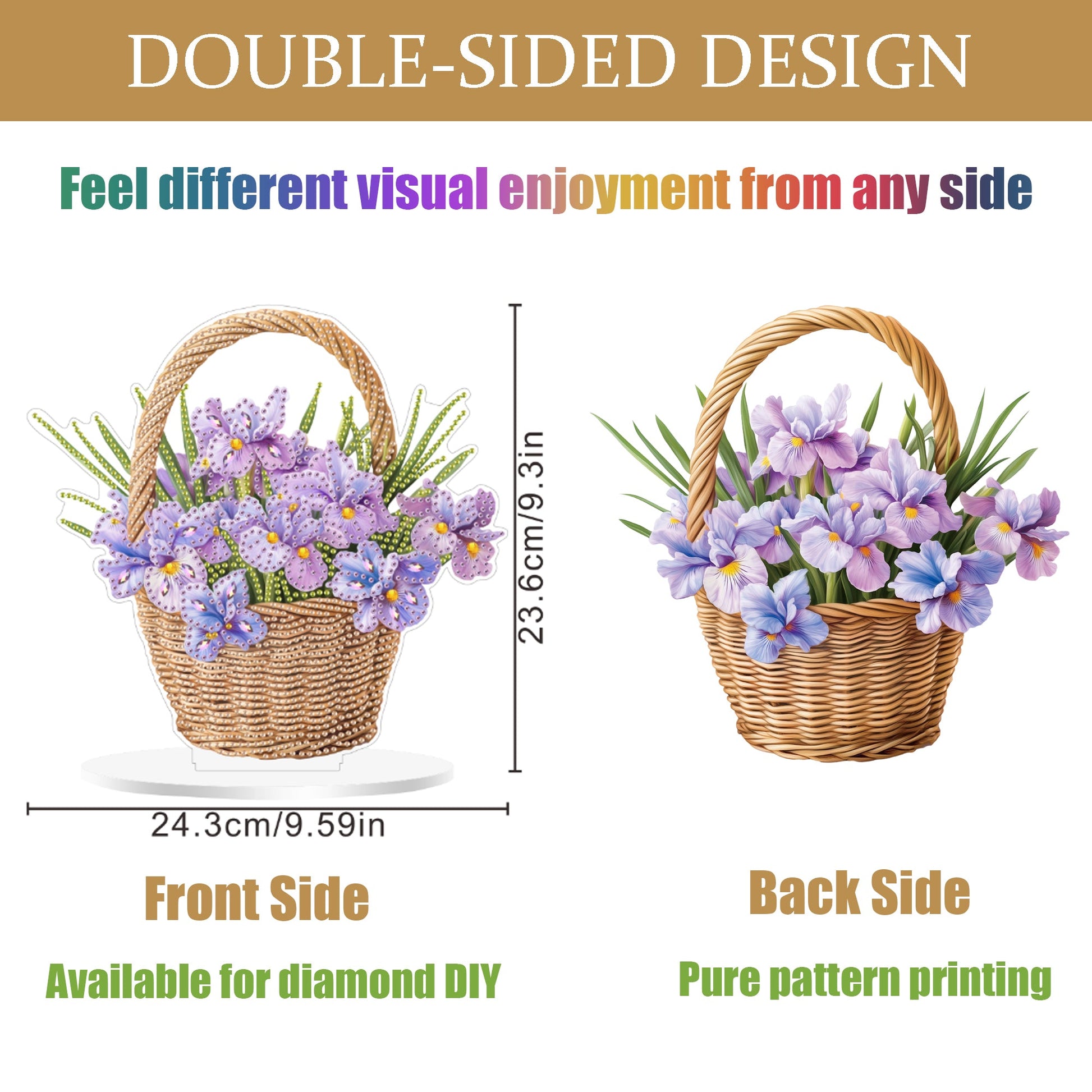 Violet Flower Basket