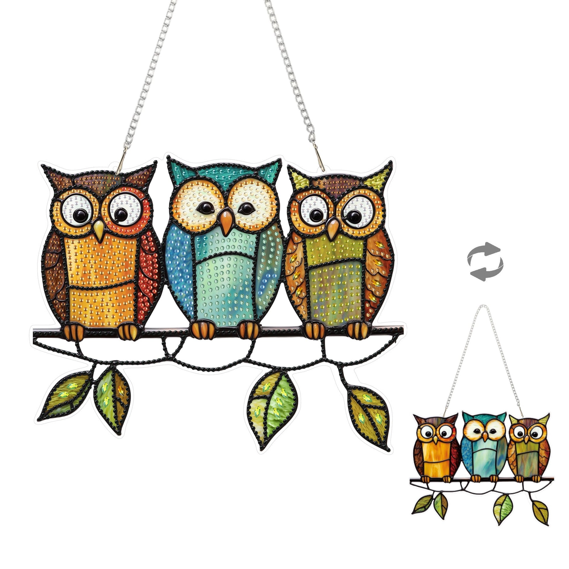 Family Owls - Hanging