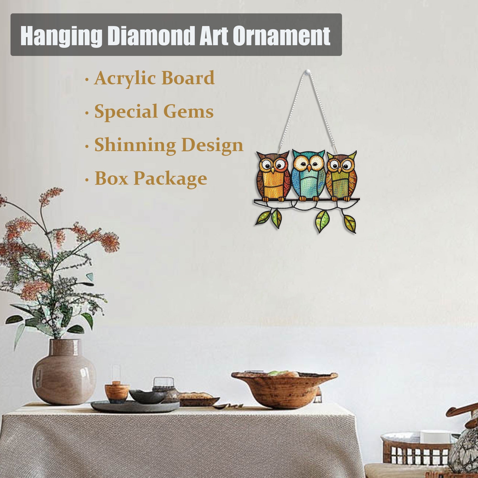 Family Owls - Hanging