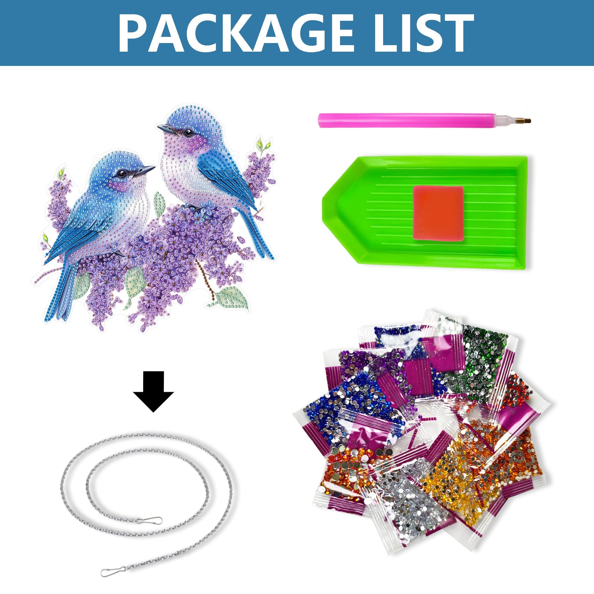 Blue Birds - Hanging