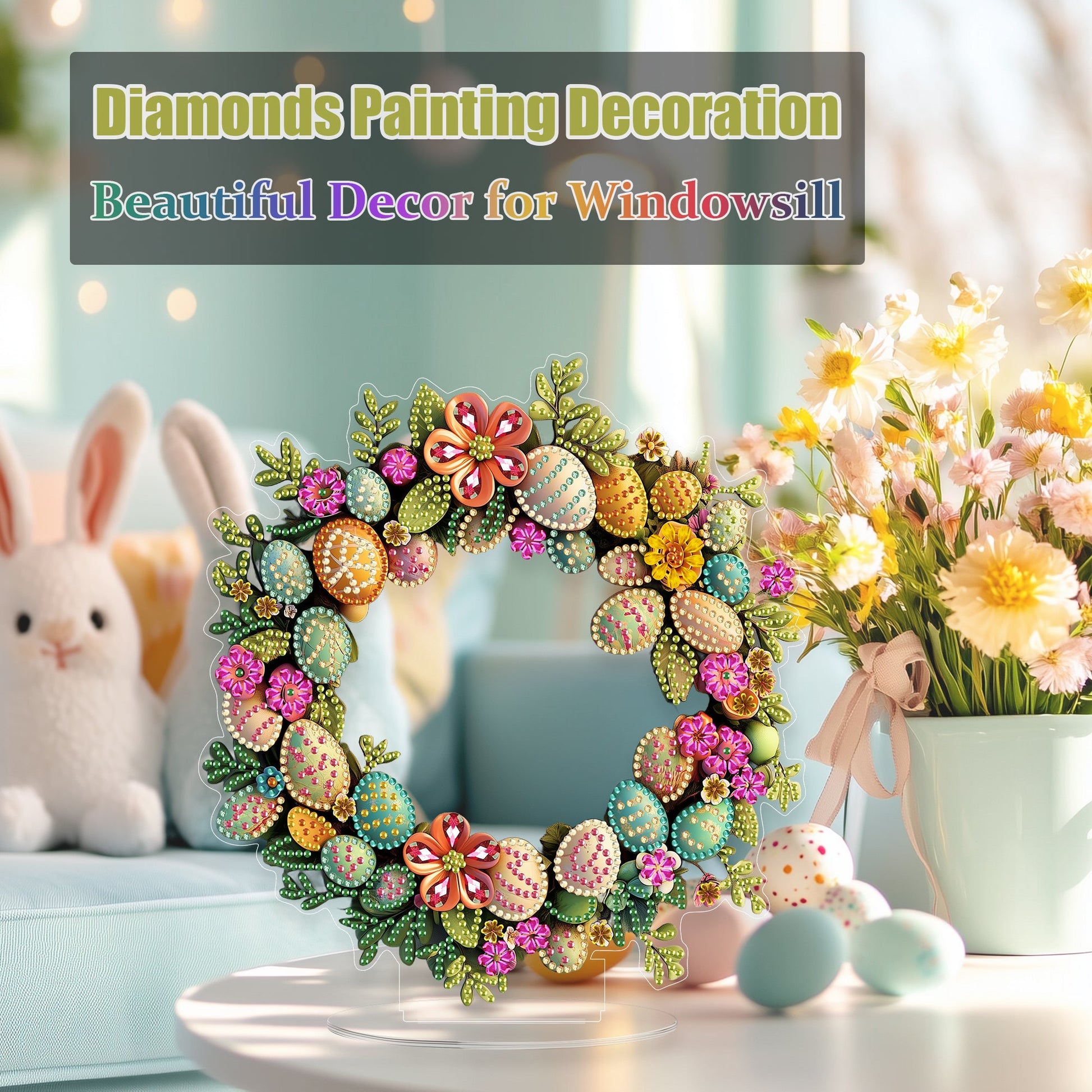 Easter Eggs Wreath - Tabletop