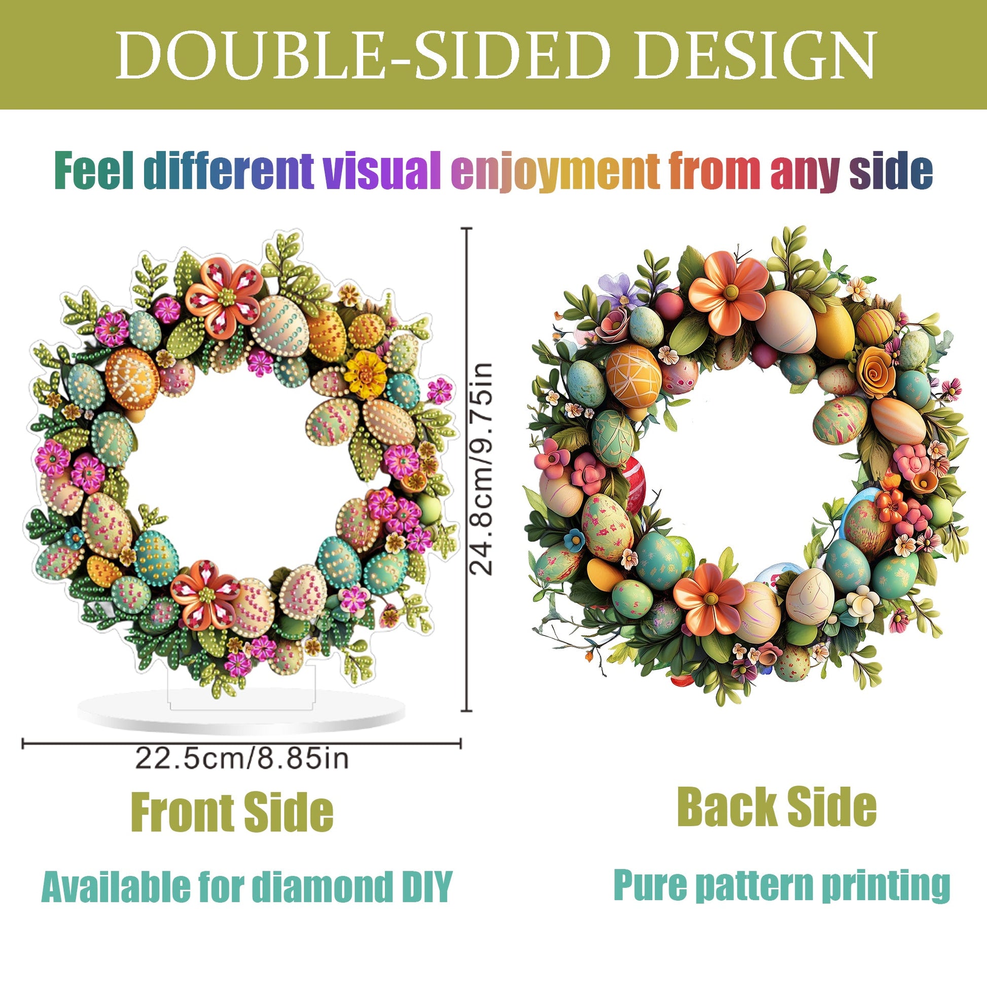 Easter Eggs Wreath - Tabletop