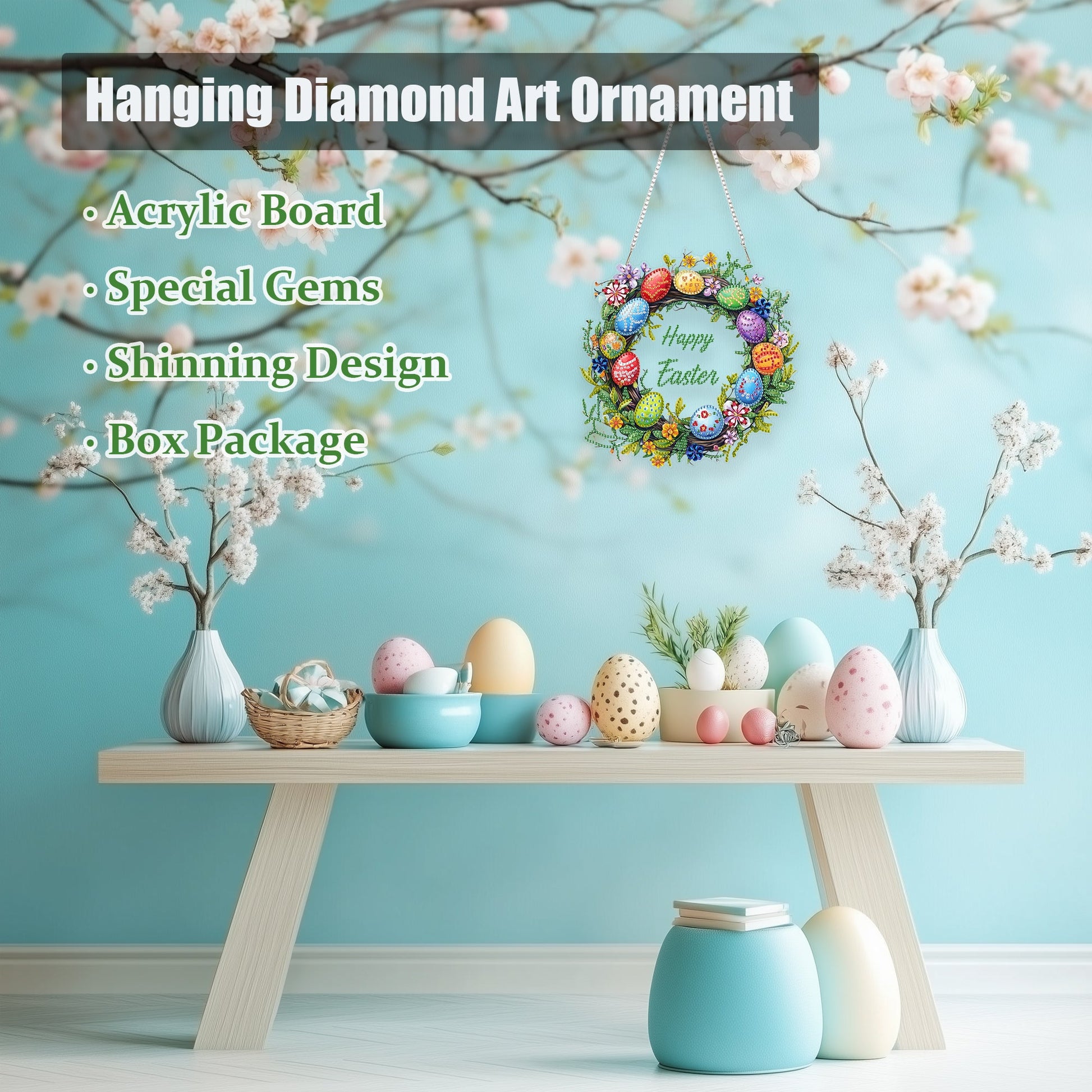 Easter Wreath - Hanging