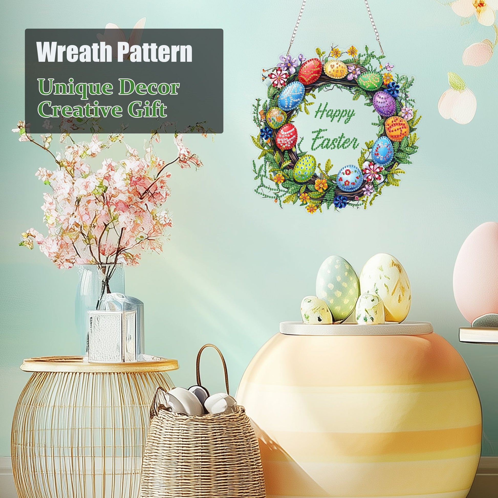 Easter Wreath - Hanging