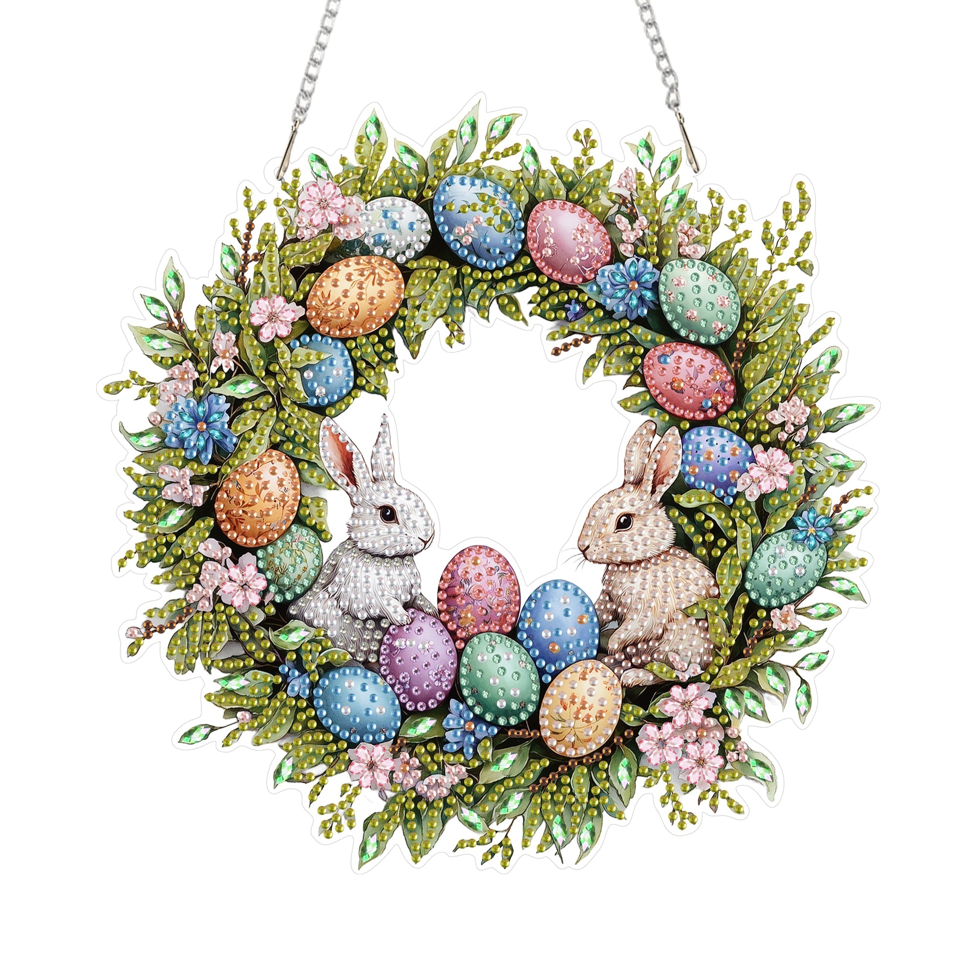 Easter Rabbit Wreath - Hanging