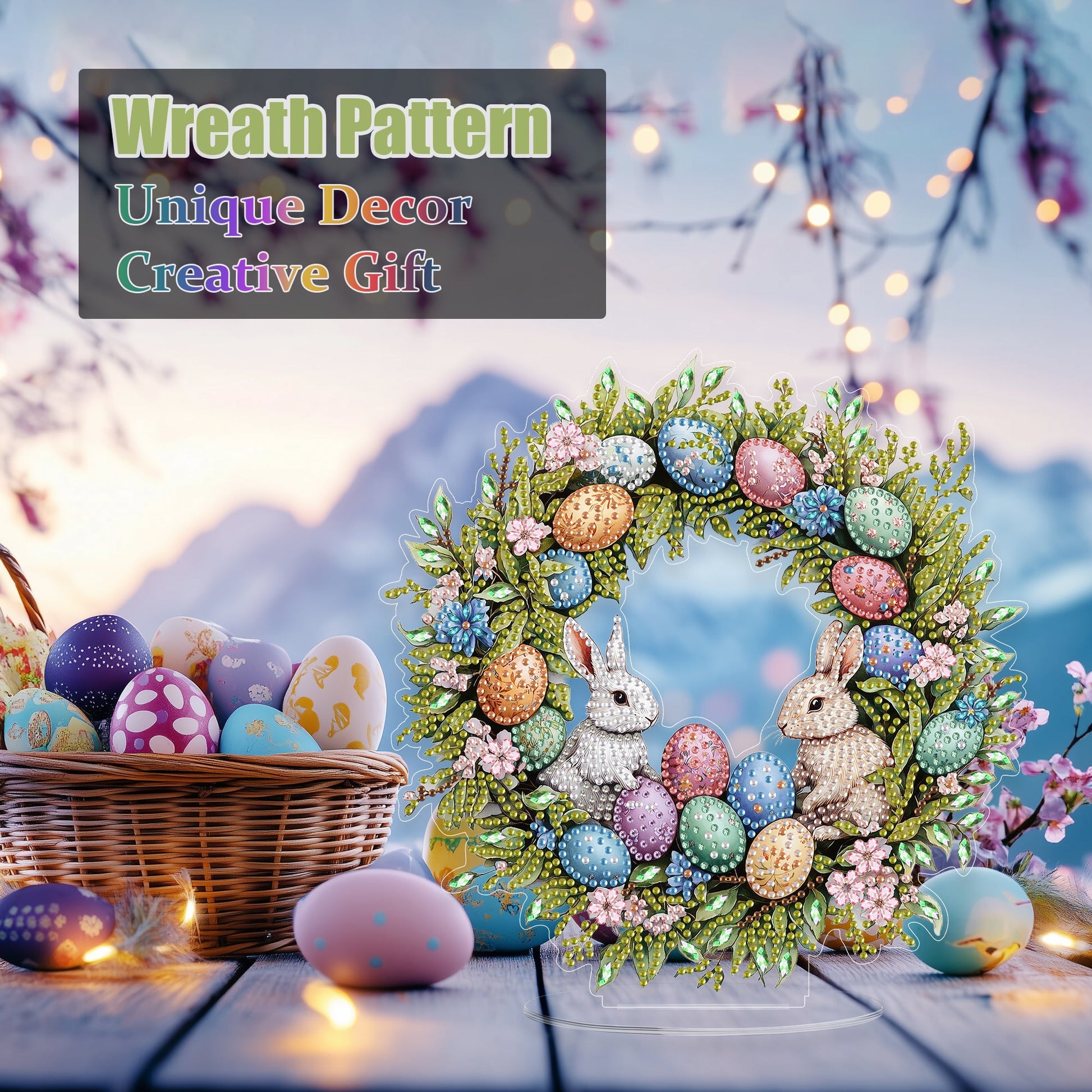 Easter Rabbit Wreath - Tabletop