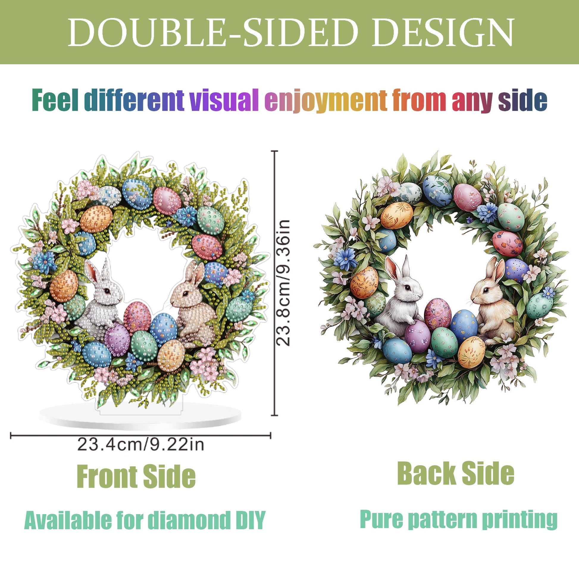 Easter Rabbit Wreath - Tabletop