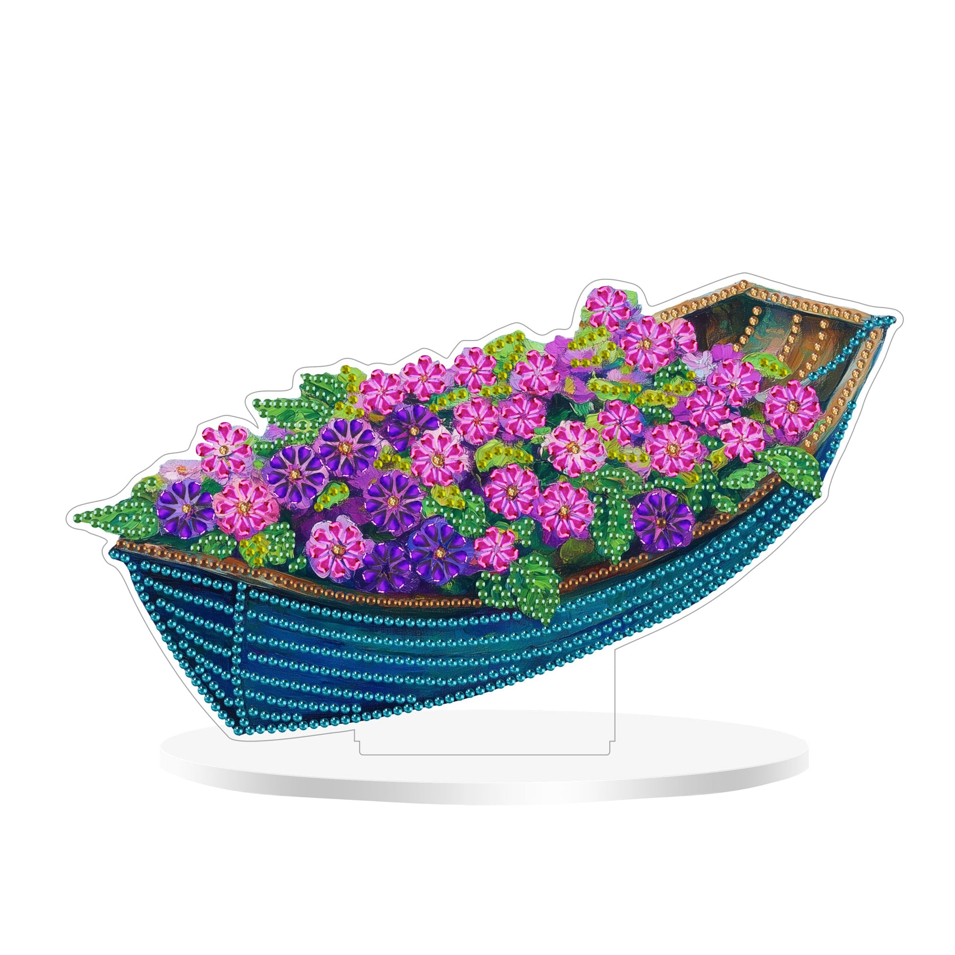 Purple Flowers on the Boat - Tabletop
