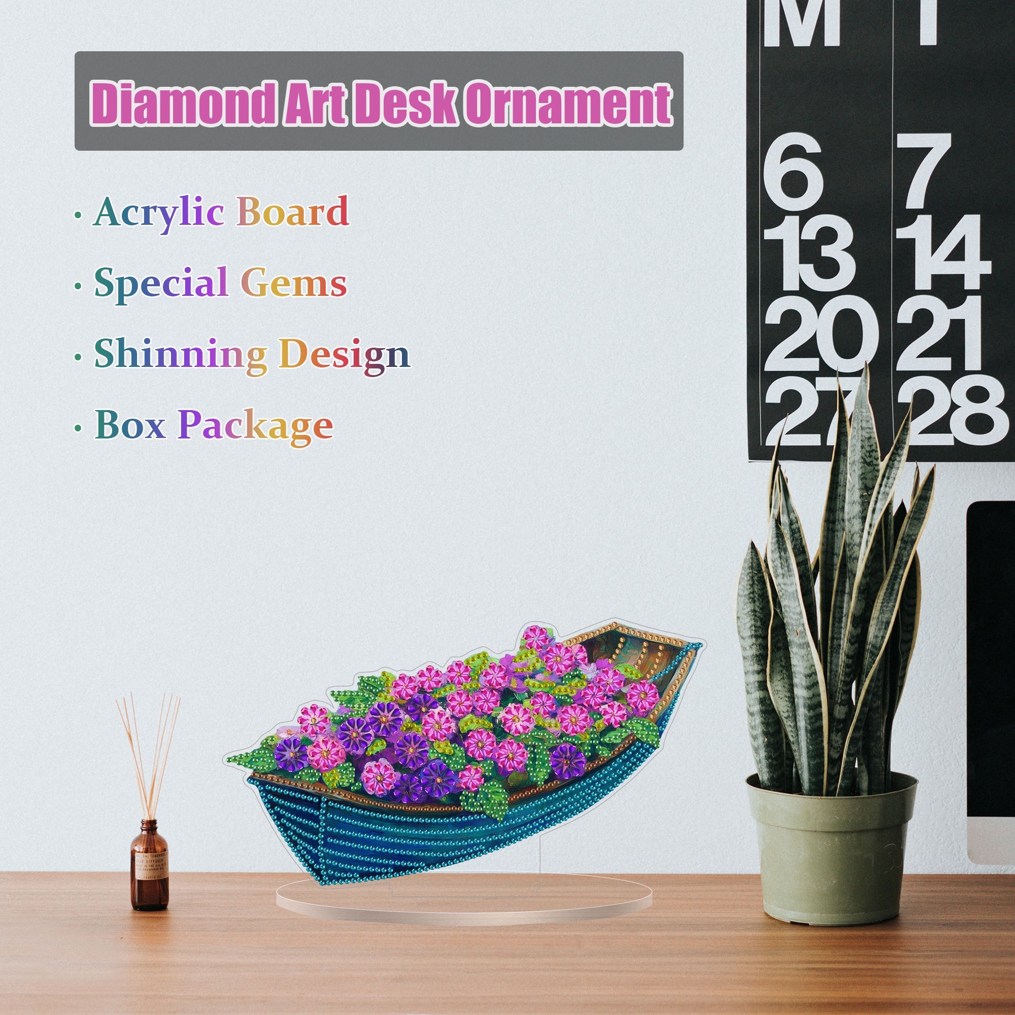 Purple Flowers on the Boat - Tabletop