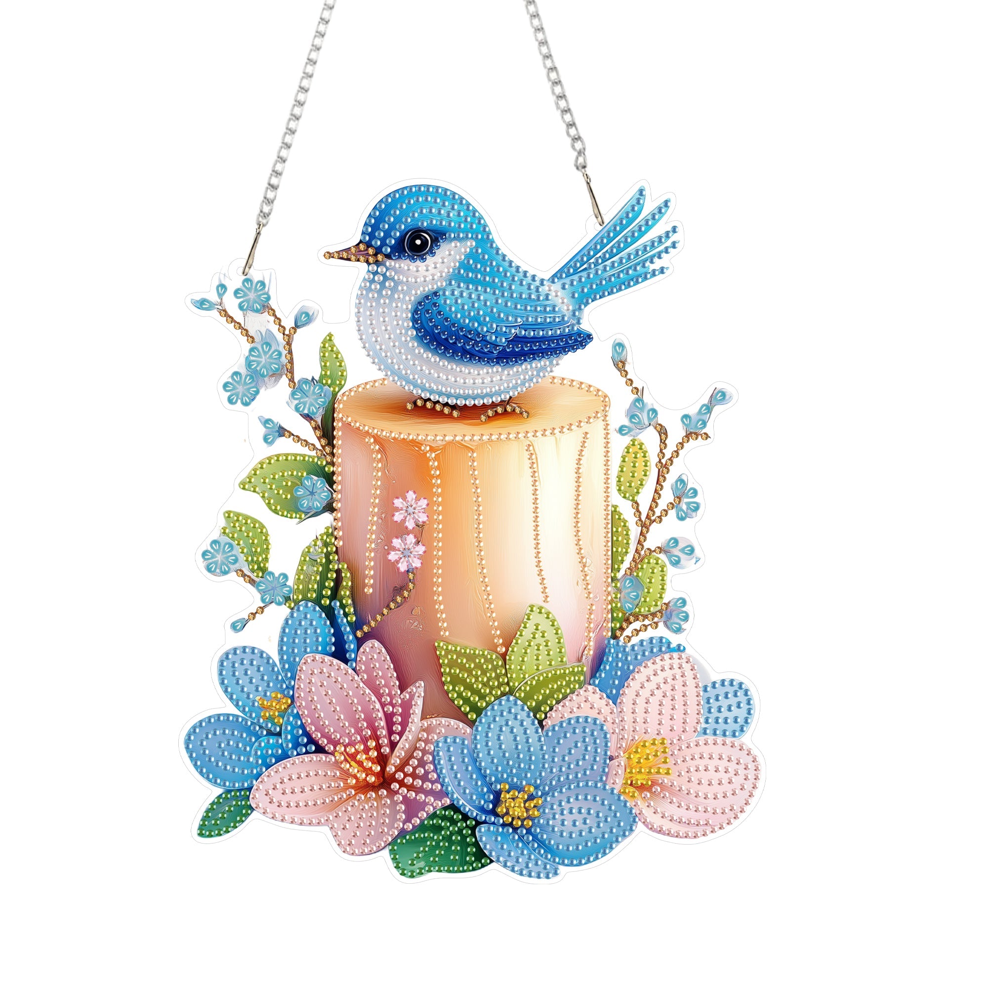 Bird on Candle - Hanging