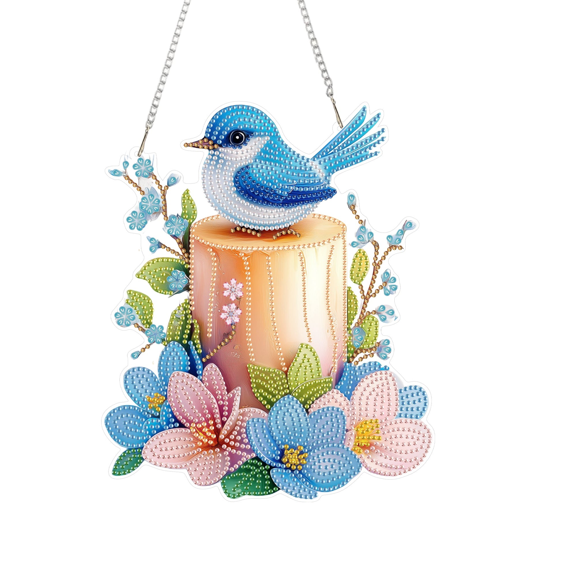 Bird on Candle - Hanging