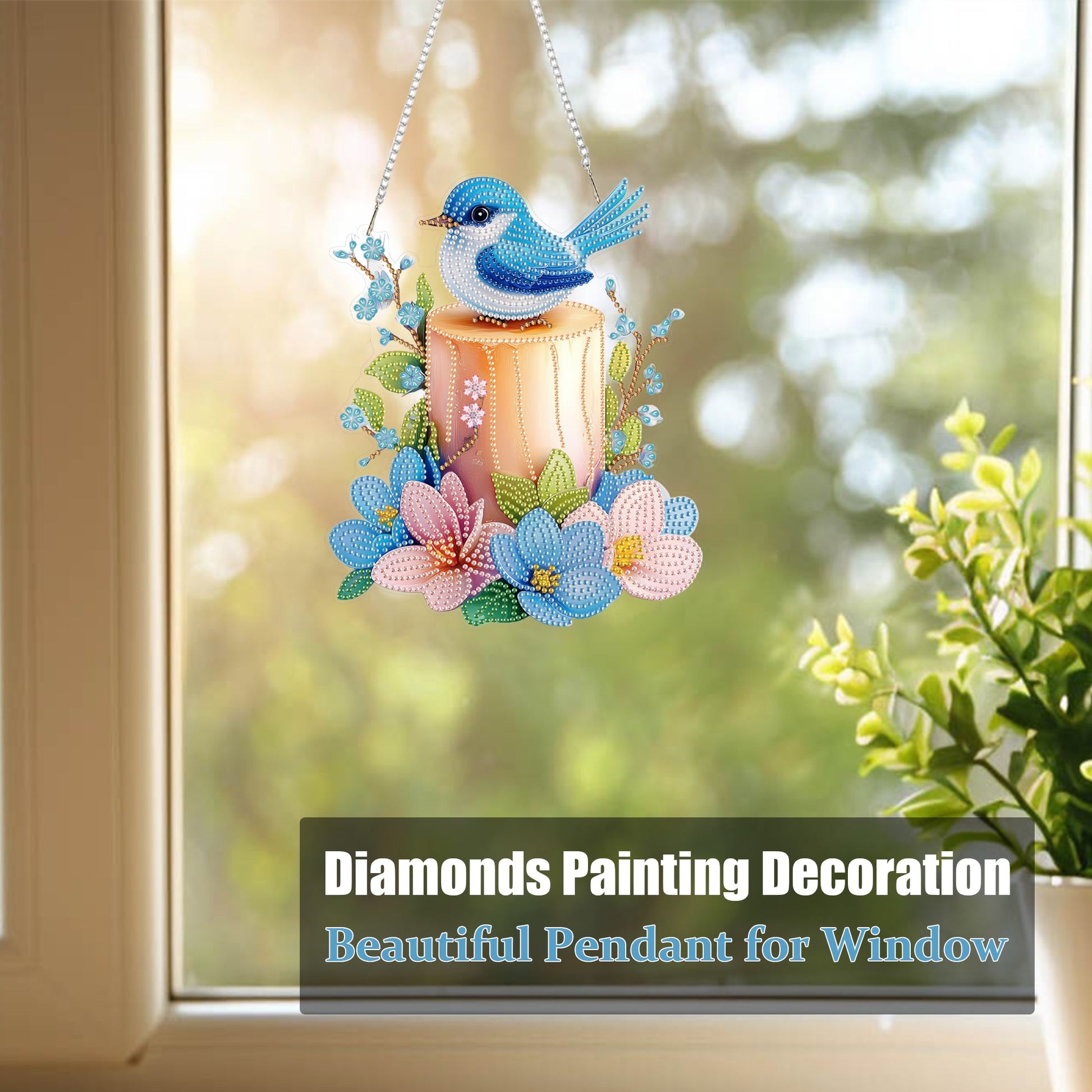 Bird on Candle - Hanging