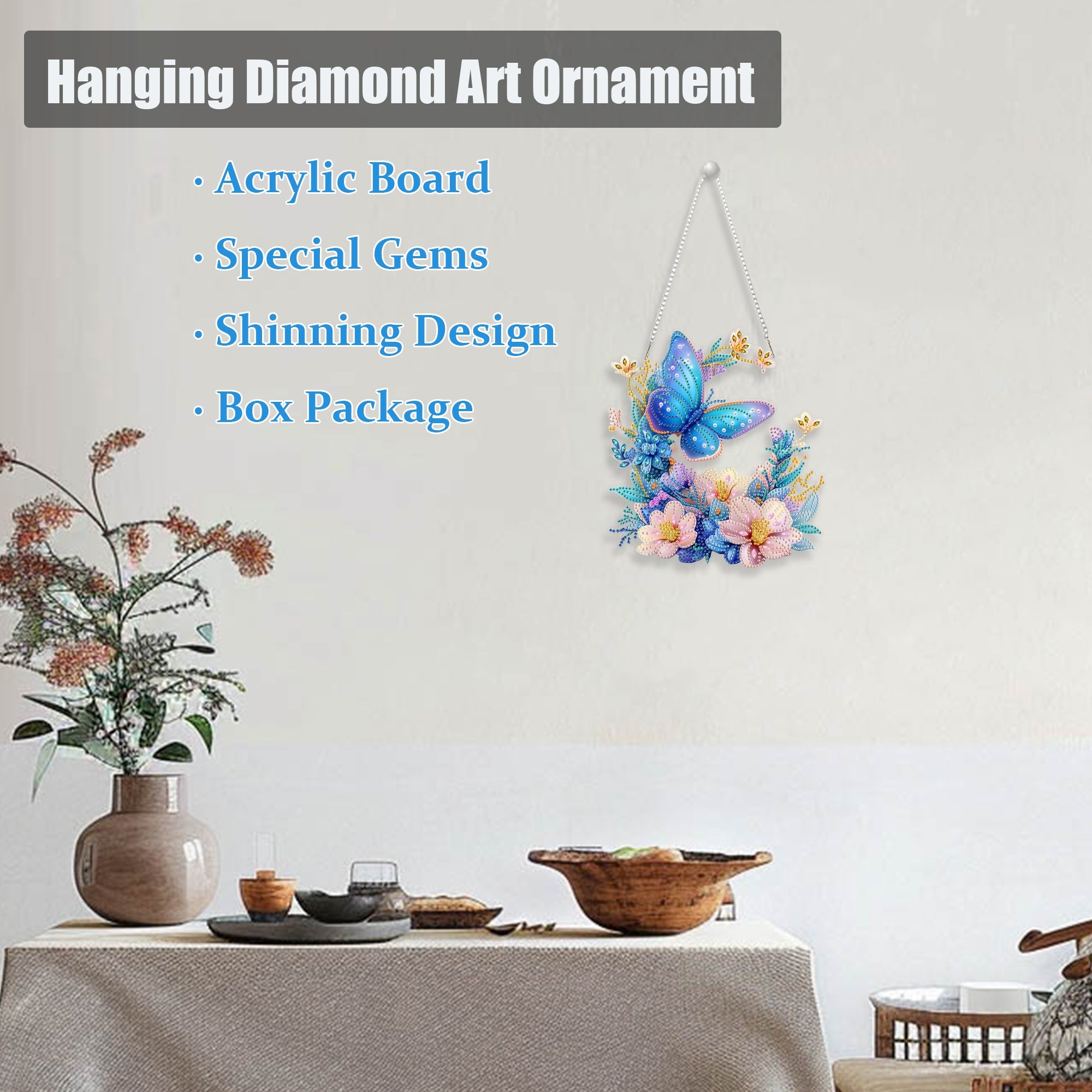 Blue Butterfly - Hanging