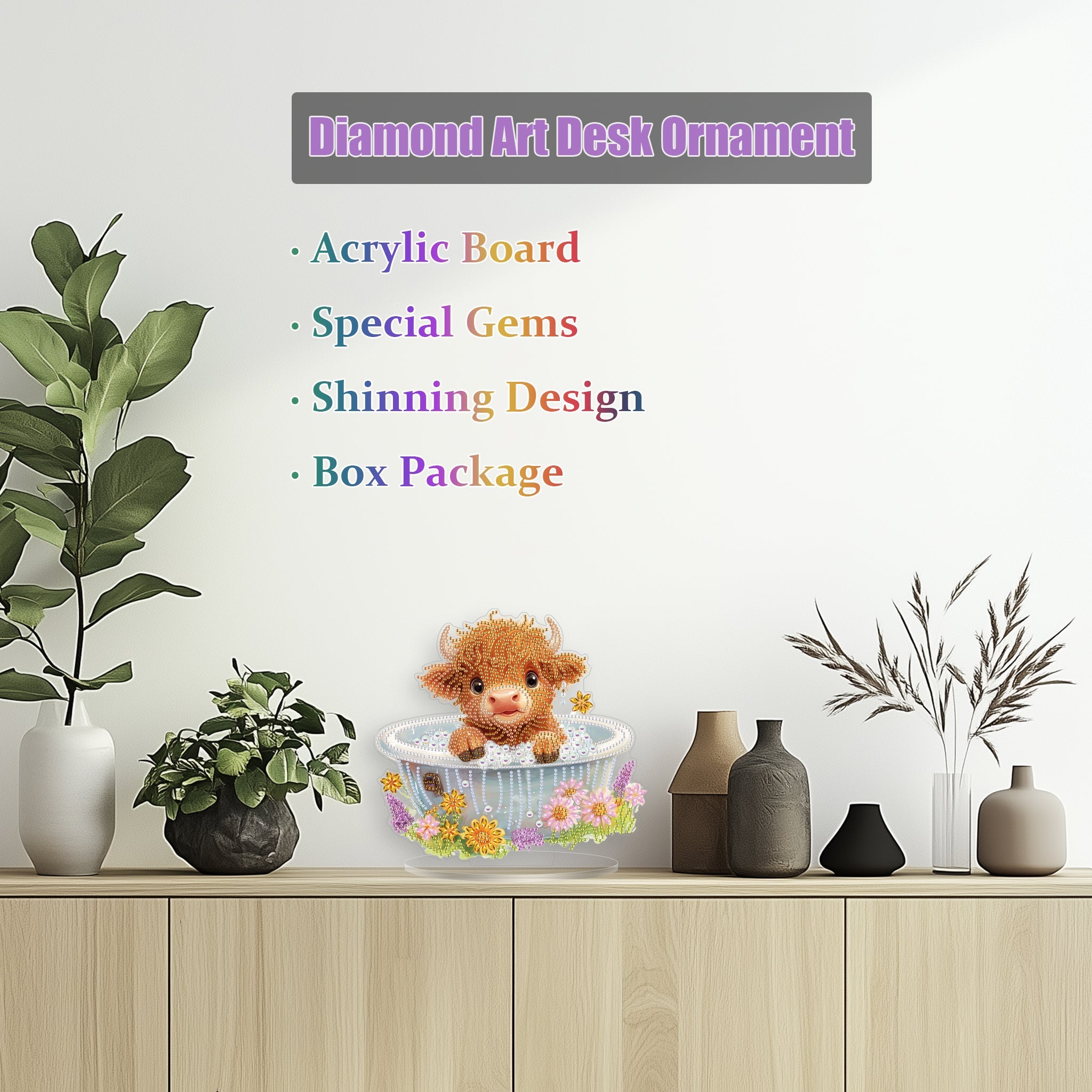 Baby Highland Cattle - Tabletop