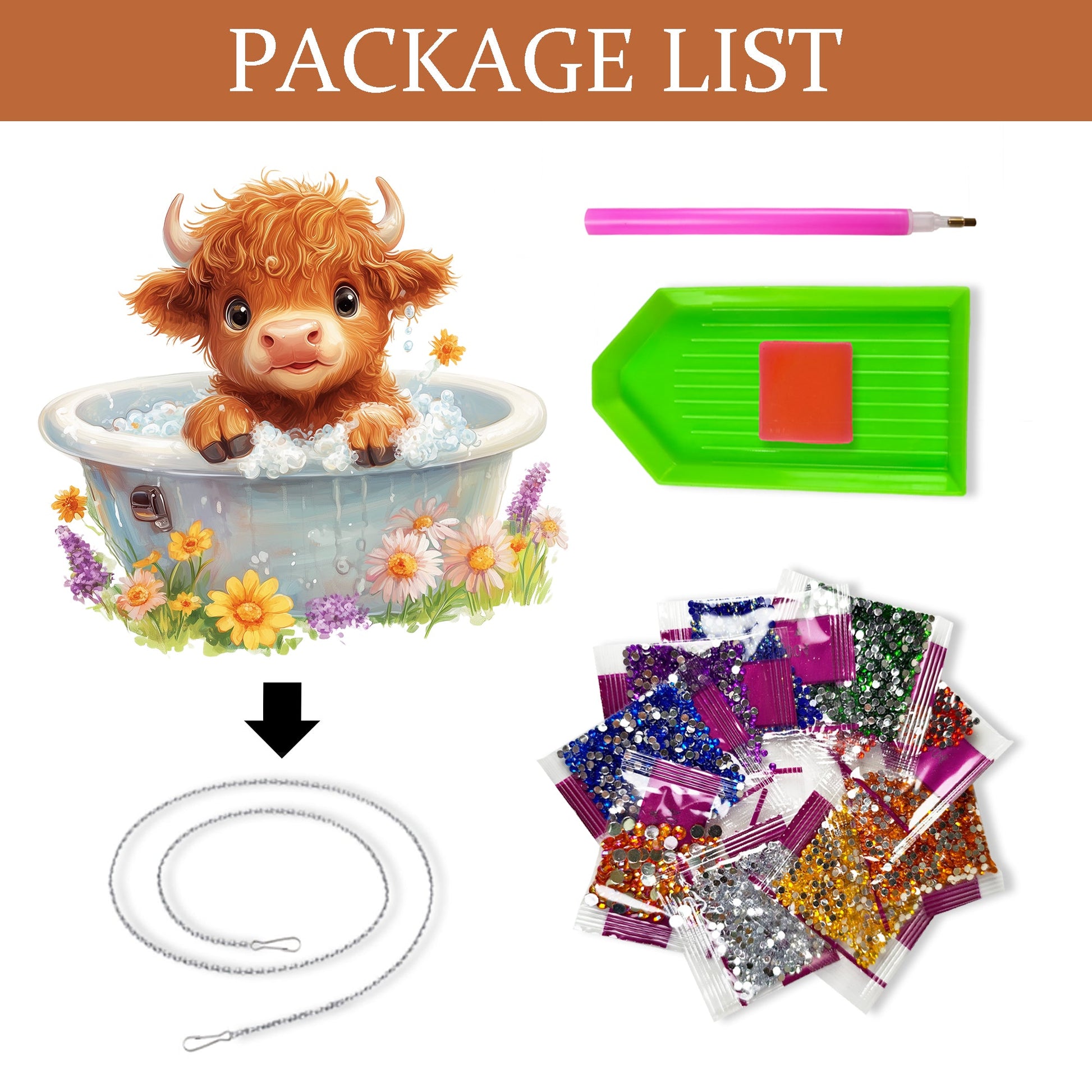 Baby Highland Cattle - Hanging