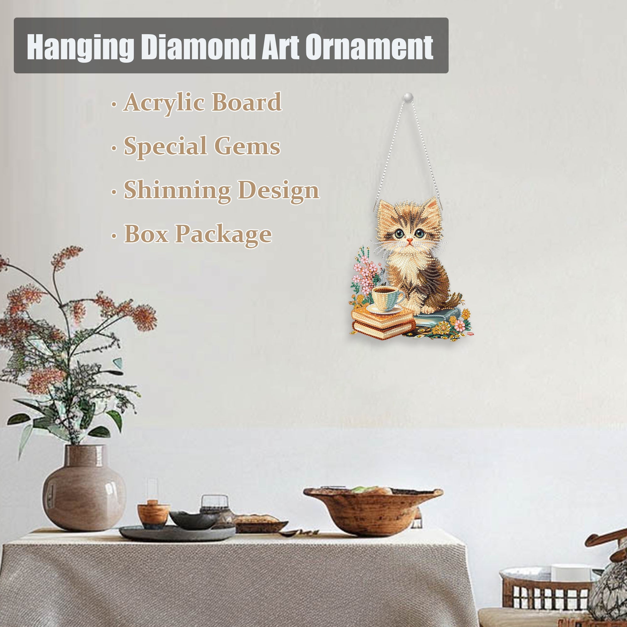 Cat and Coffee - Hanging