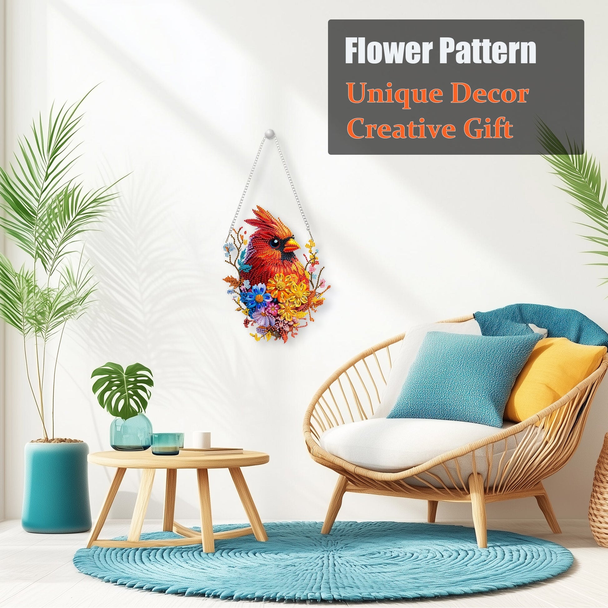 Flower Cardinal - Hanging