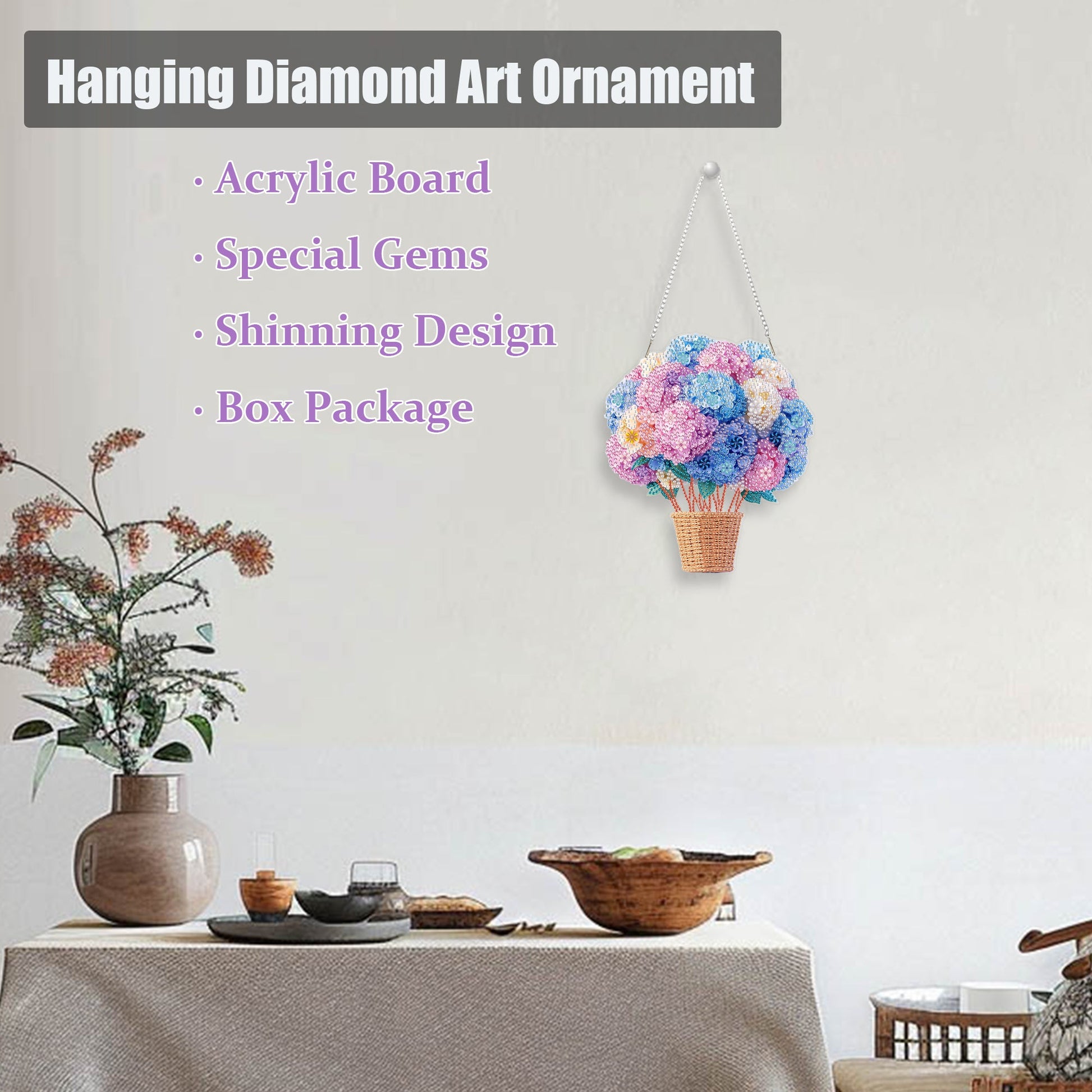 Hydrangea Balloon - Hanging