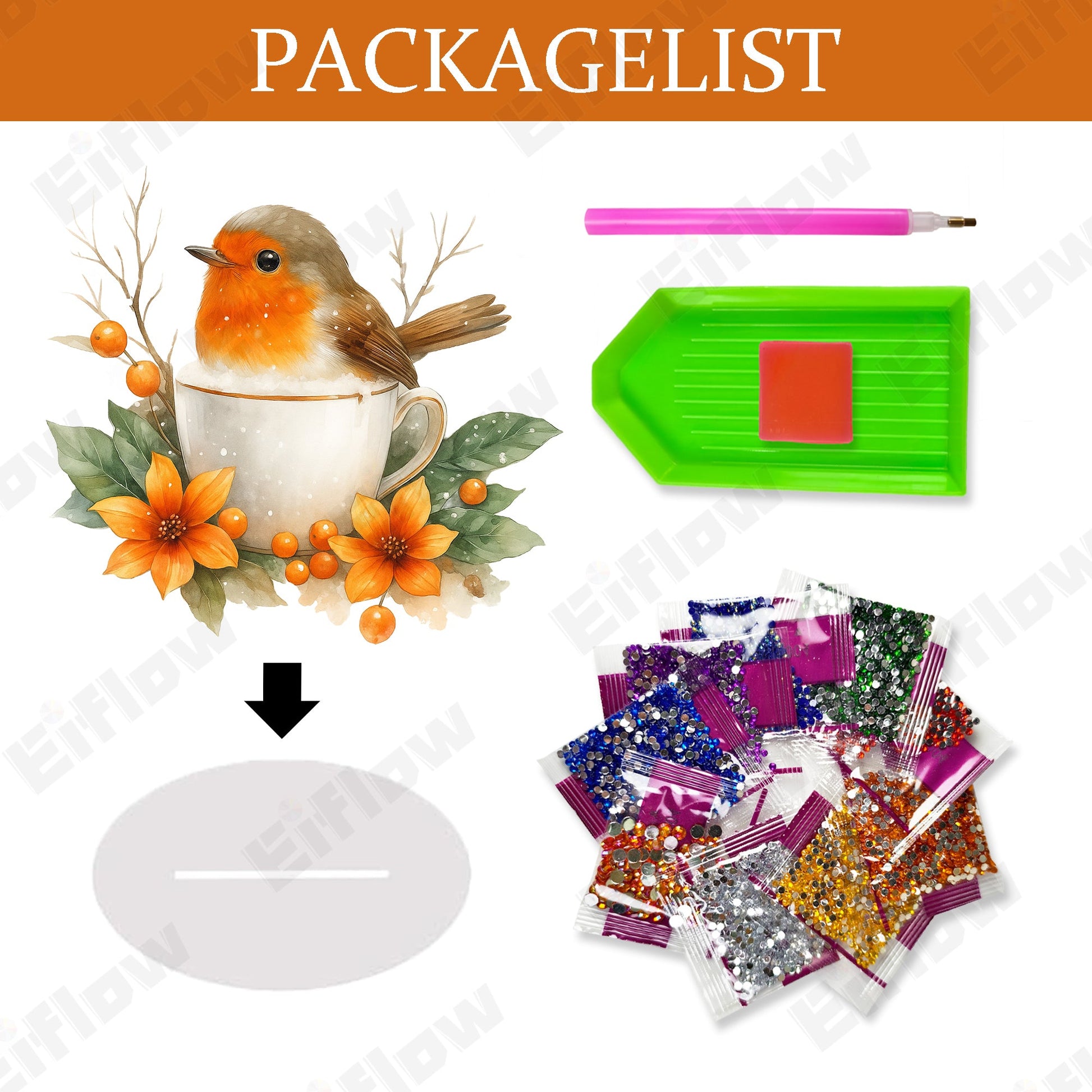 Tabletop Ornament, Fall Bird