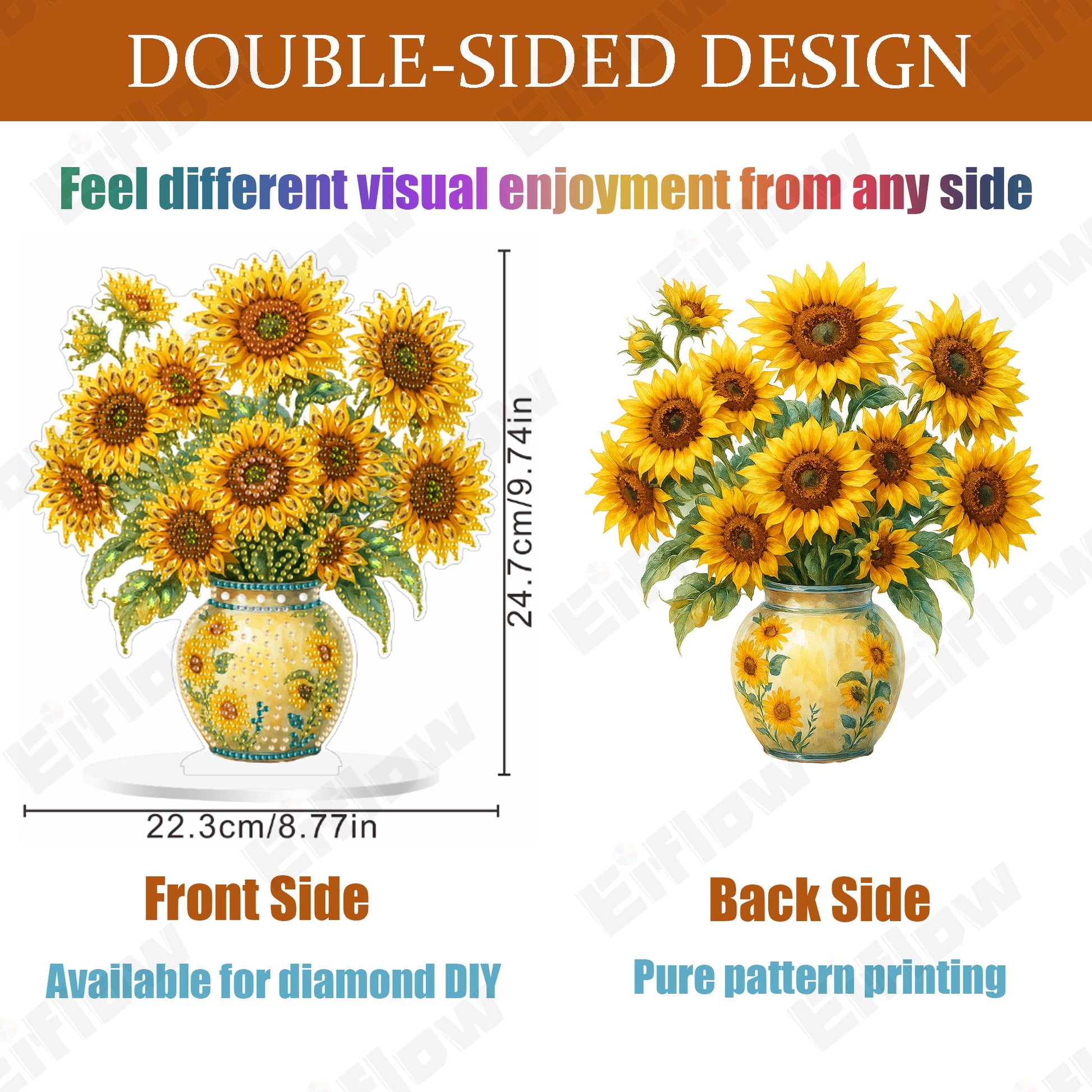 Blooming Sunflower in the Vase