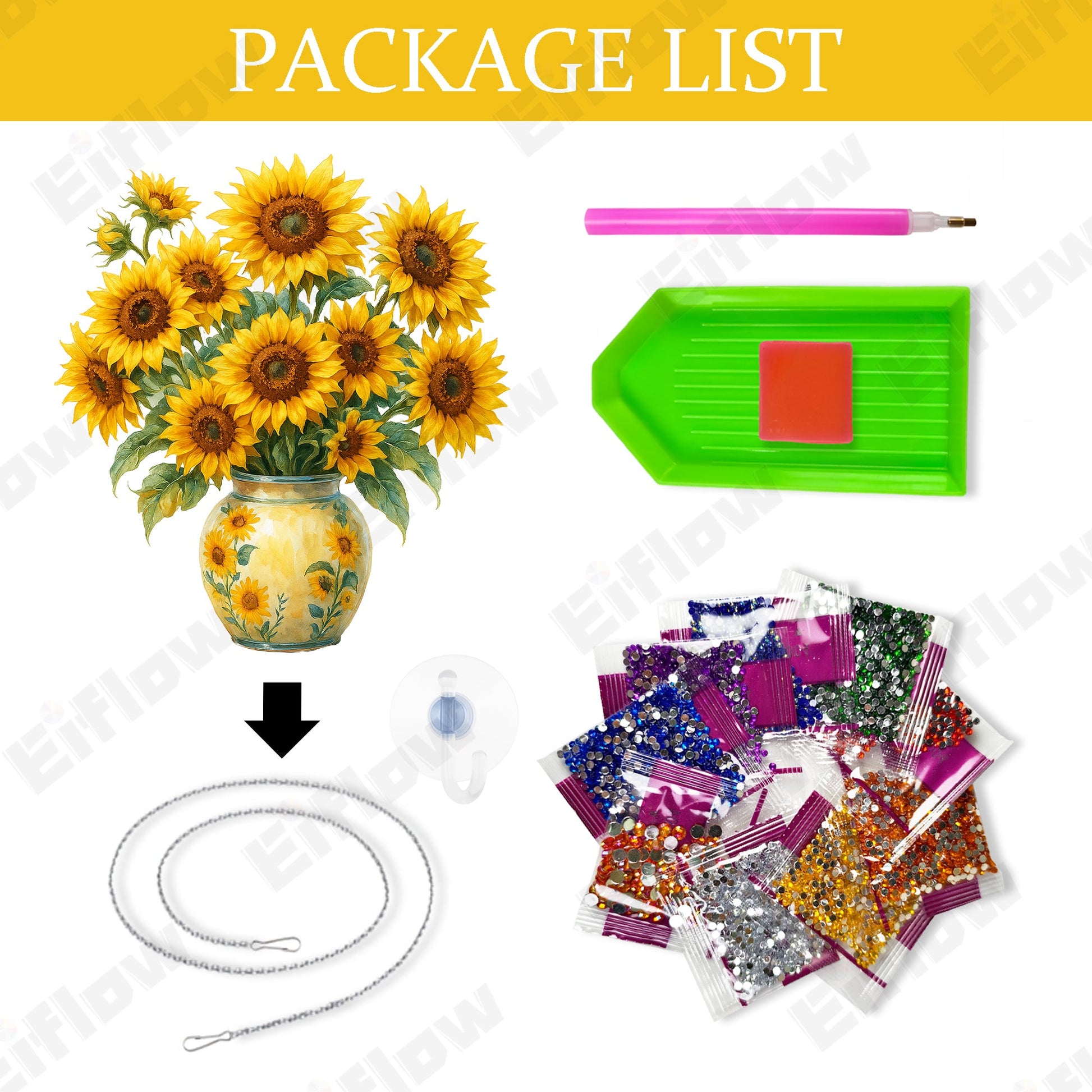 Hanging Pendant, Sunflower