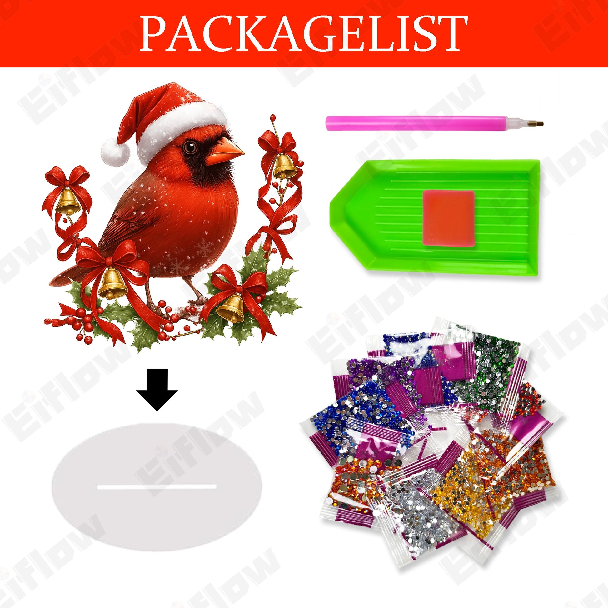 Tabletop Ornament, Christmas Cardinal