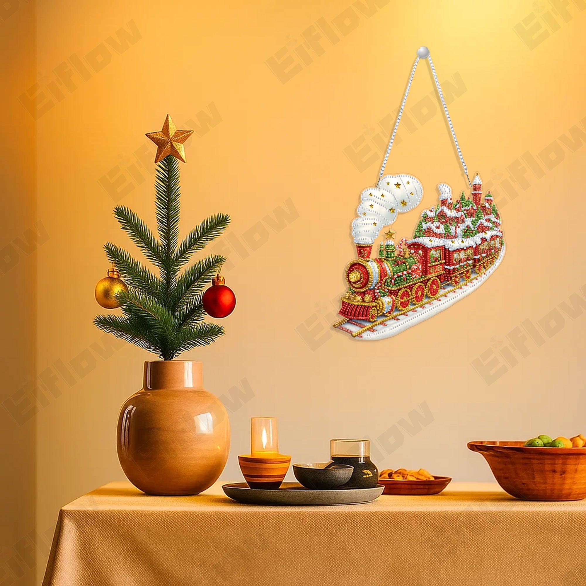 Hanging Pendant, Christmas Train