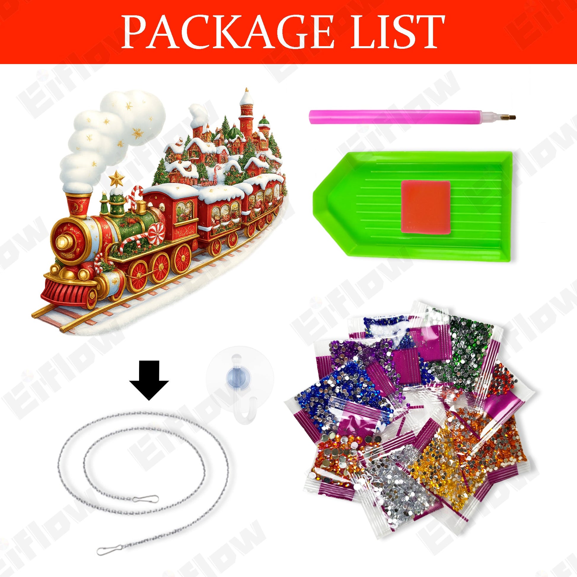 Hanging Pendant, Christmas Train