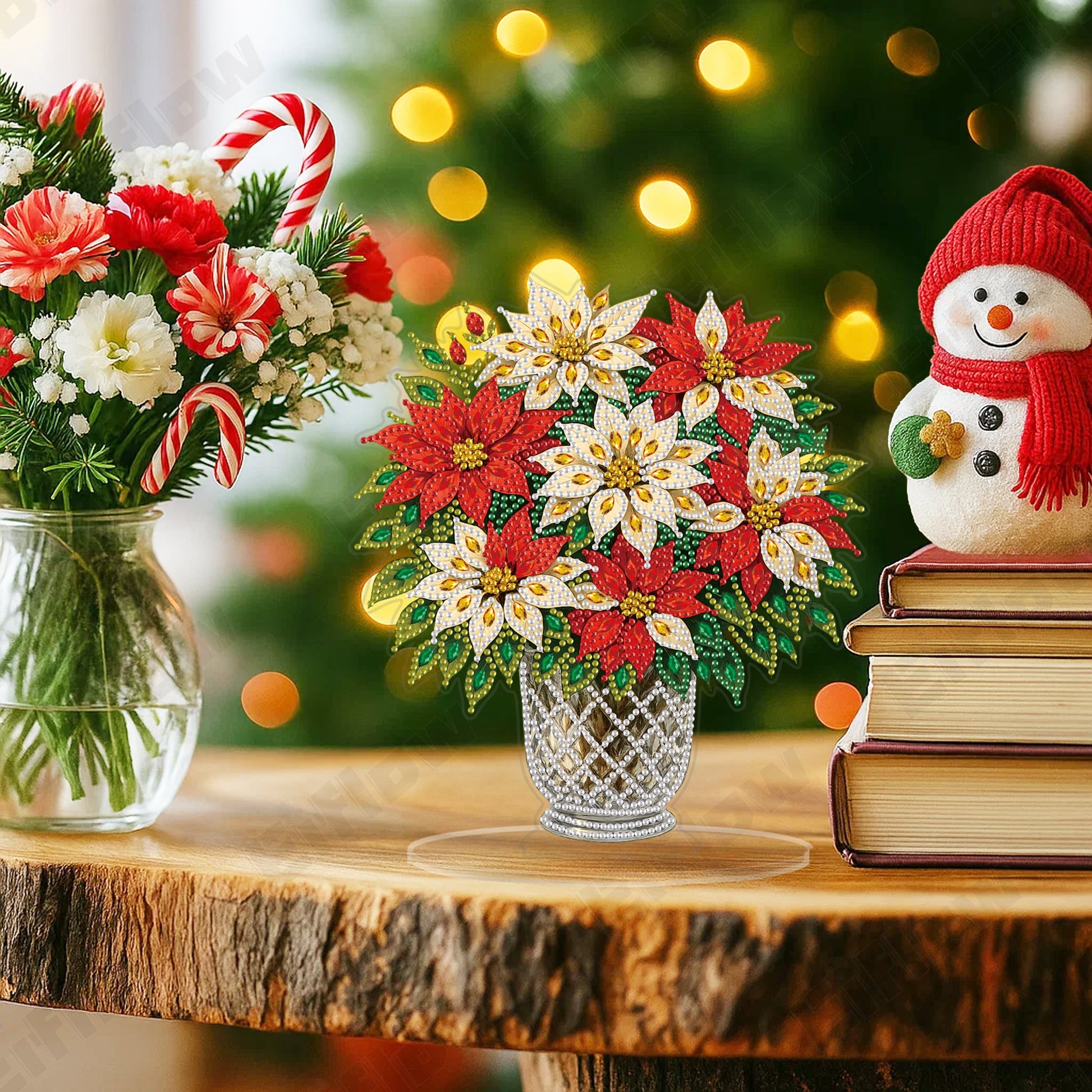 Tabletop Ornament, Christmas Flower