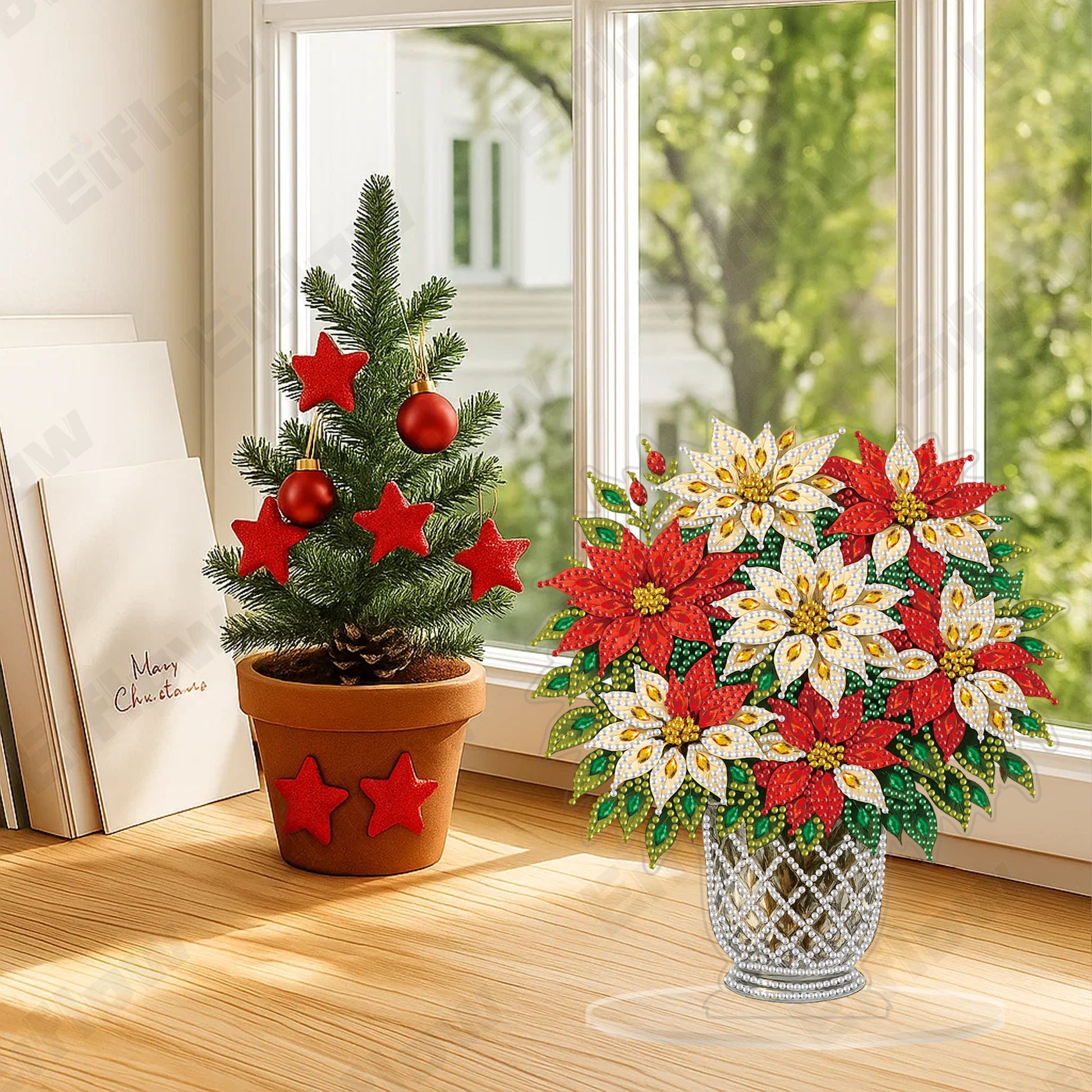 Tabletop Ornament, Christmas Flower