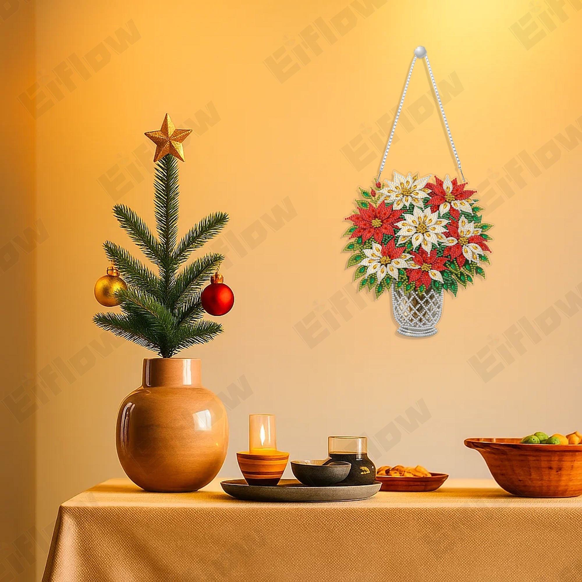 Hanging Pendant, Christmas Flower