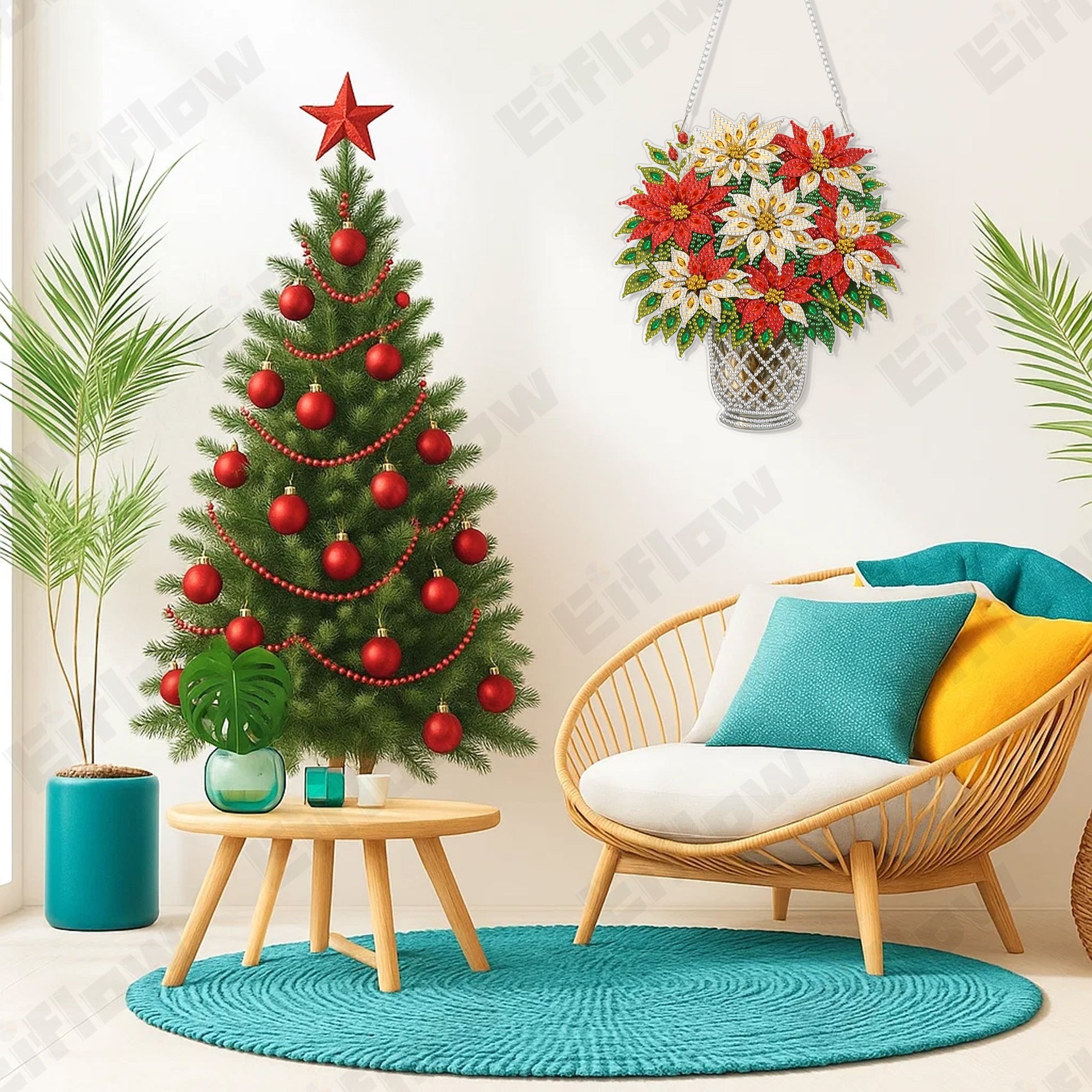 Hanging Pendant, Christmas Flower