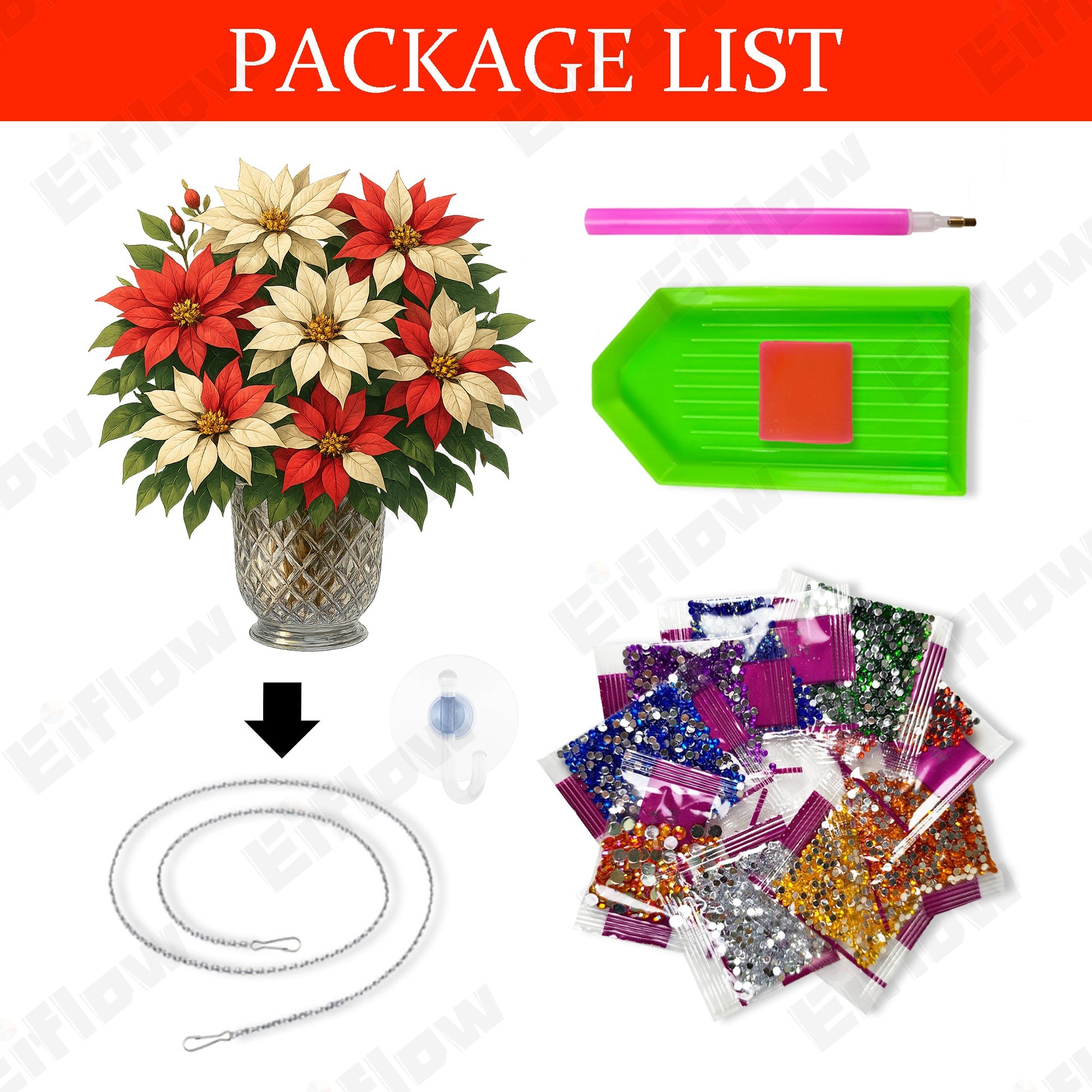 Hanging Pendant, Christmas Flower