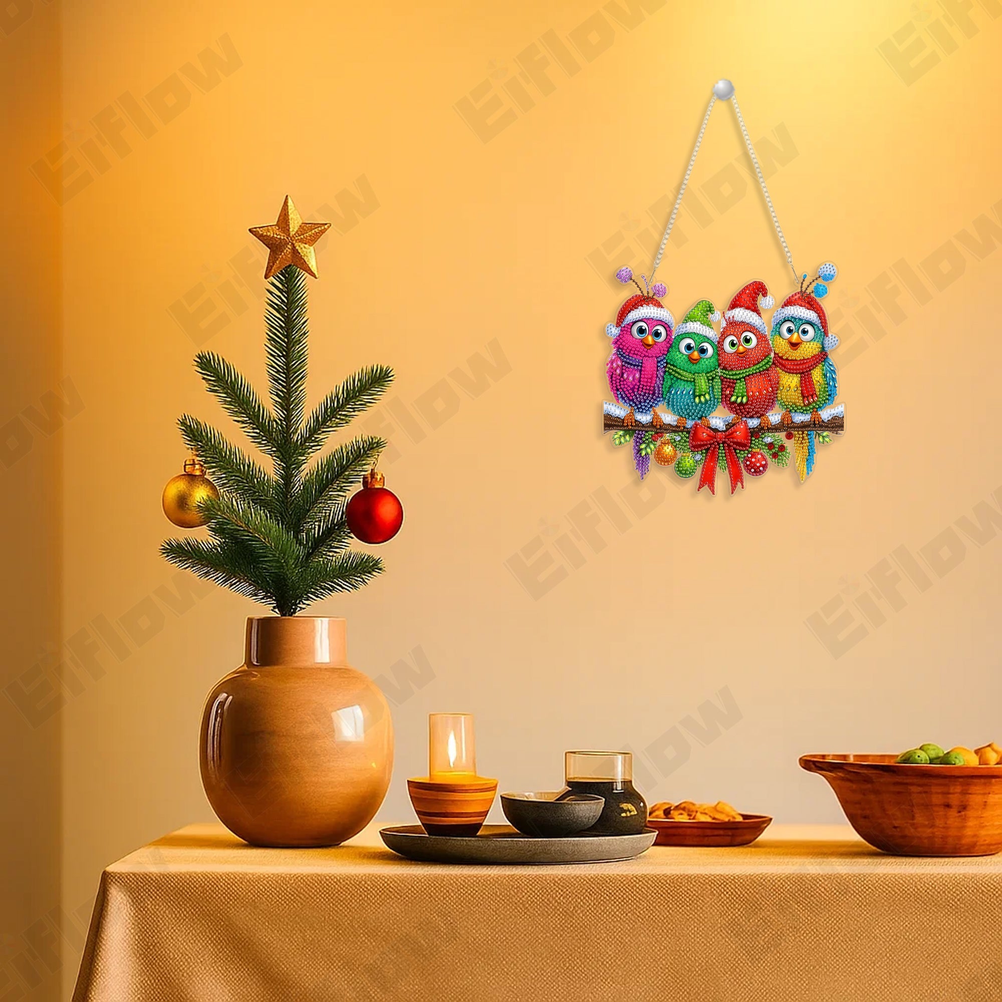 Christmas Funny Bird - Hanging