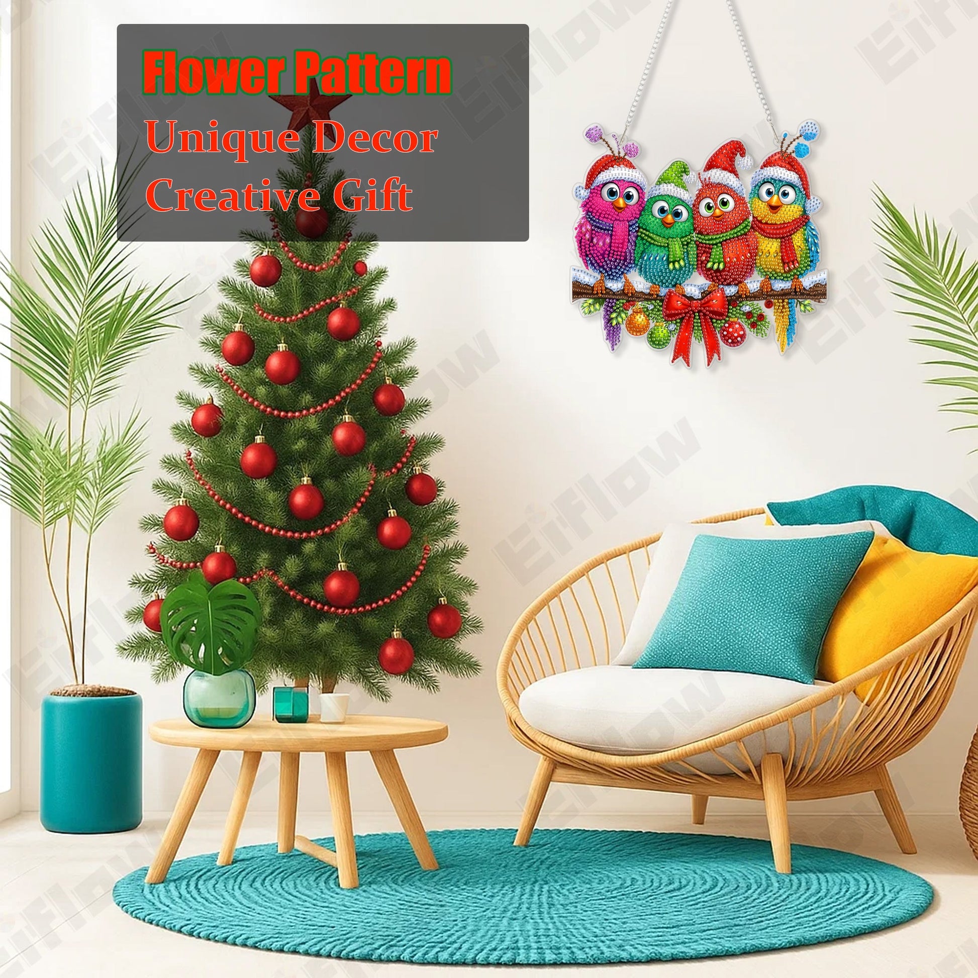 Christmas Funny Bird - Hanging