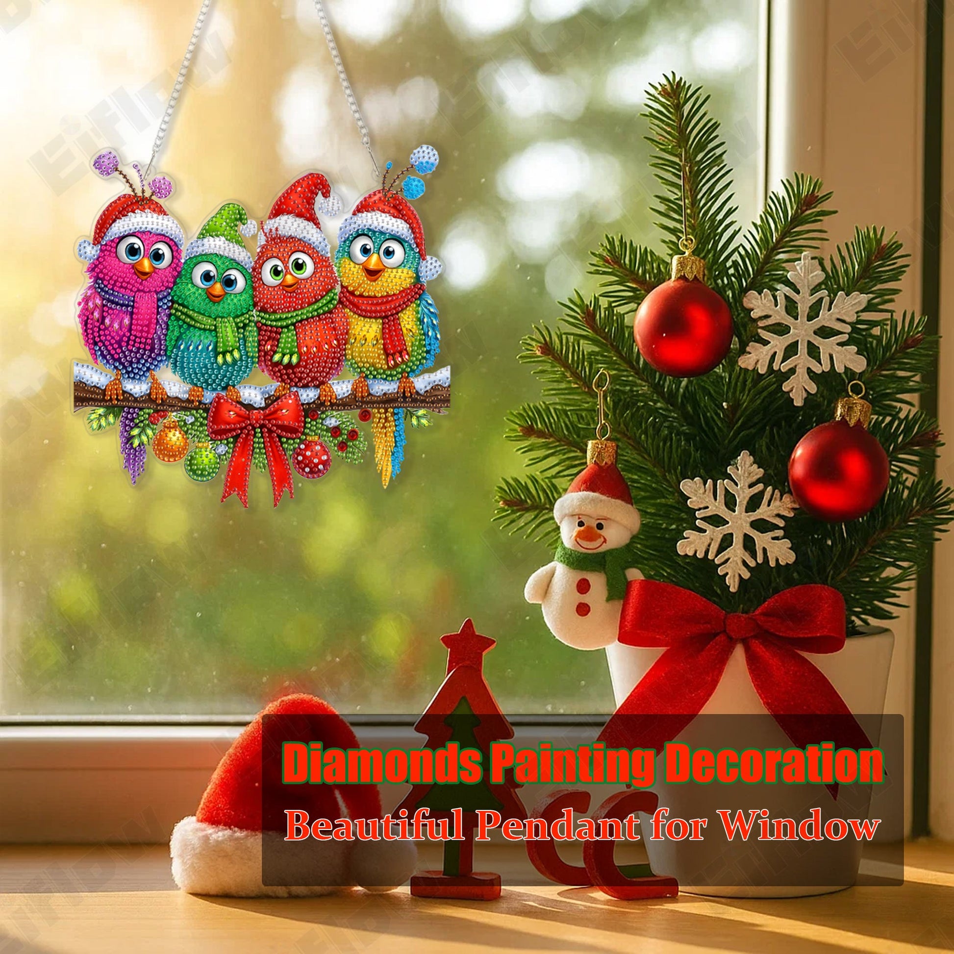 Christmas Funny Bird - Hanging