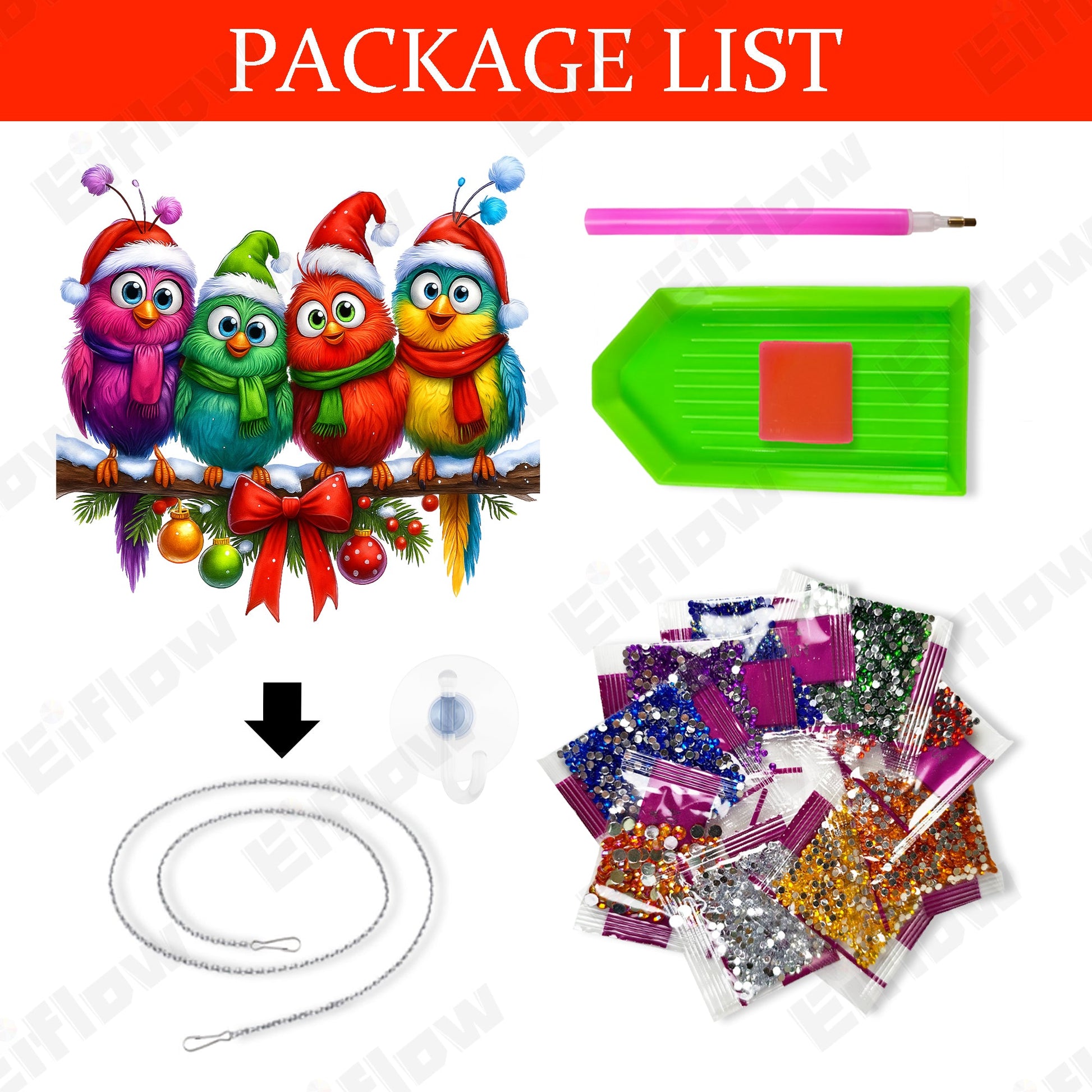 Christmas Funny Bird - Hanging