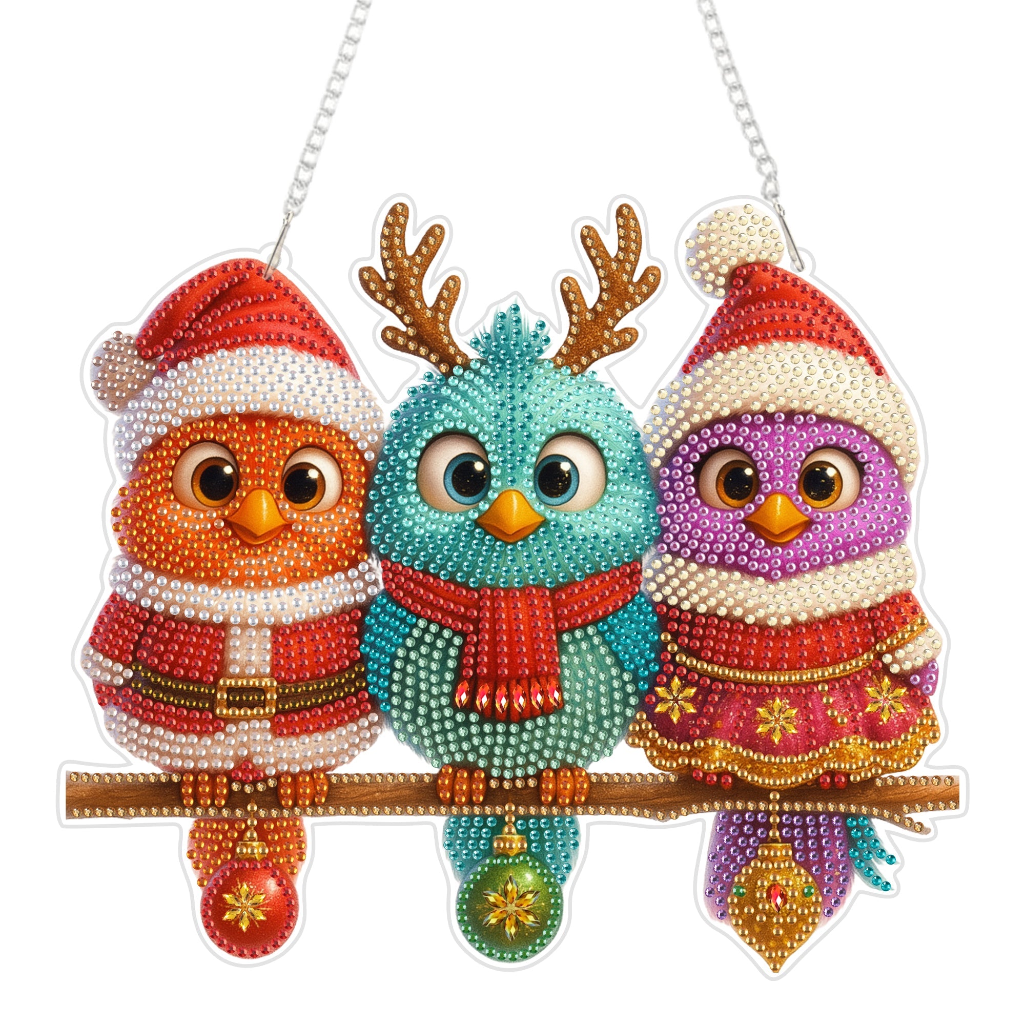 Christmas Birds - Hanging